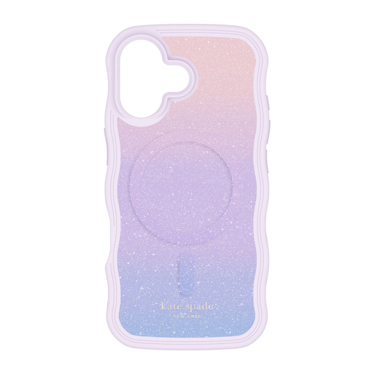 iPhone 17 Kate Spade Wavy MagSafe Case - Opal Glitter - 15-14580