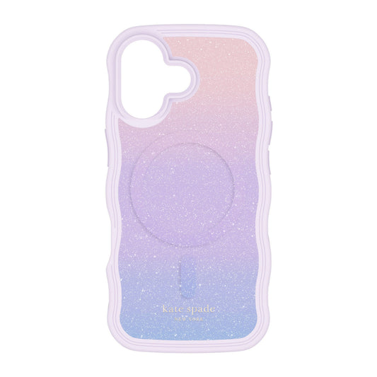 iPhone 17 Kate Spade Wavy MagSafe Case - Opal Glitter - 15-14580