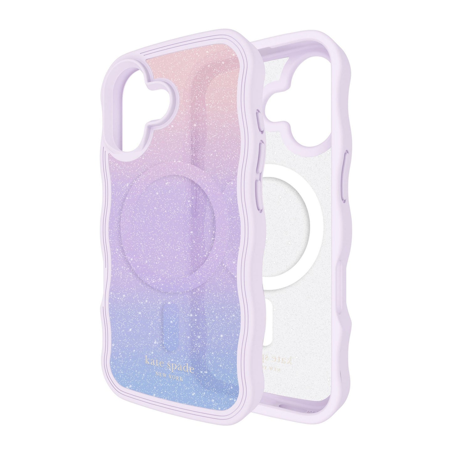 iPhone 17 Kate Spade Wavy MagSafe Case - Opal Glitter - 15-14580