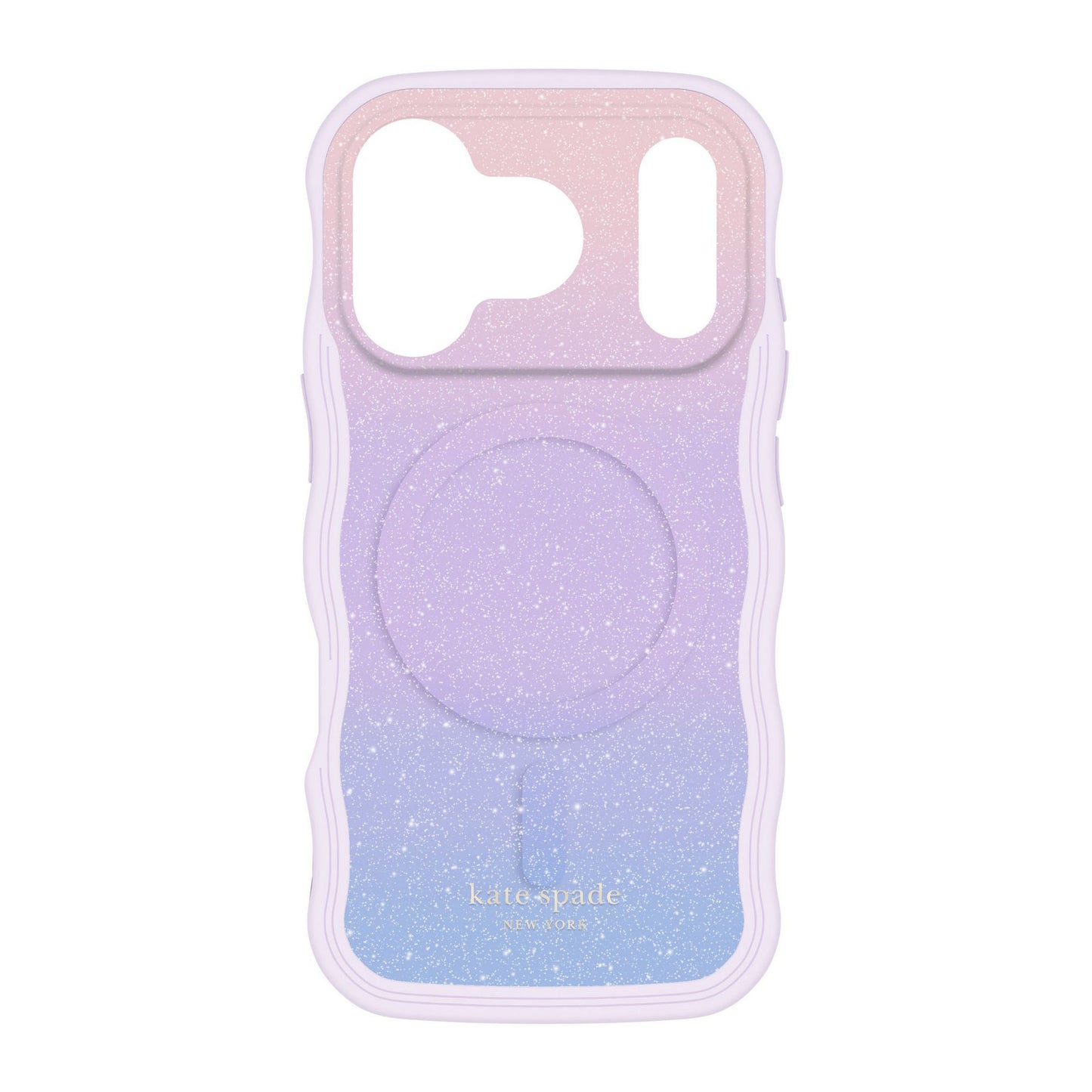 iPhone 17 Pro Kate Spade Wavy MagSafe Case - Opal Glitter - 15-14601