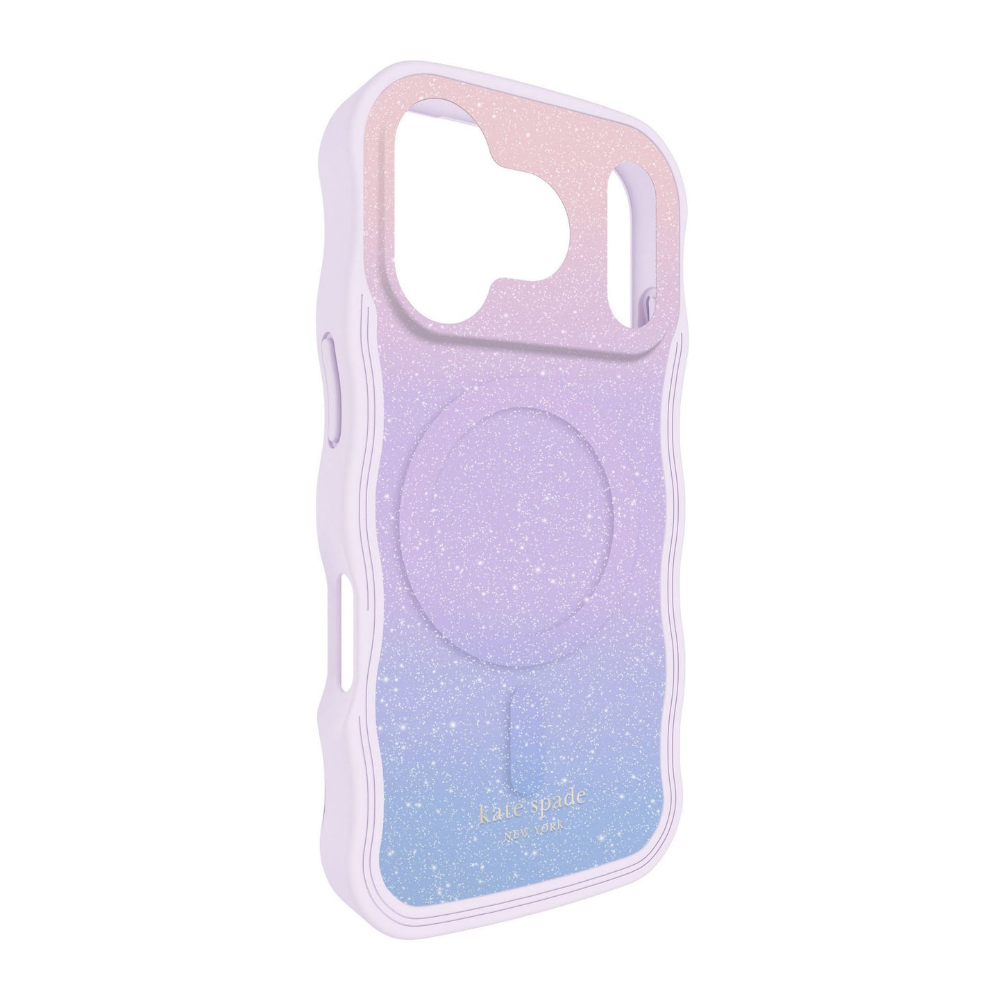 iPhone 17 Pro Kate Spade Wavy MagSafe Case - Opal Glitter - 15-14601