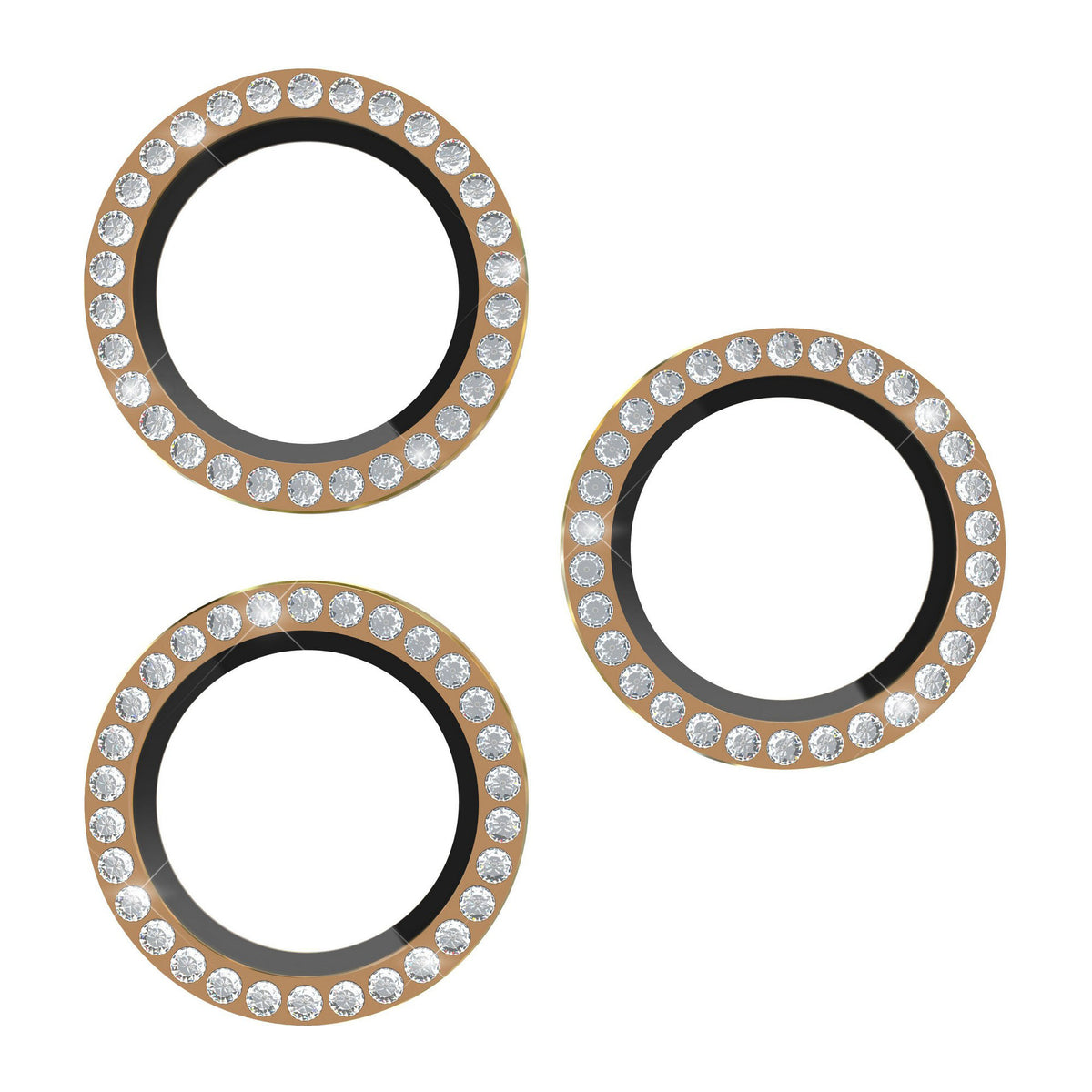 iPhone 18 Pro Max/18 Pro/17 Pro/Pro Max Kate Spade Aluminum Ring Lens Protectors - Set In Stone Gold - 15-14621