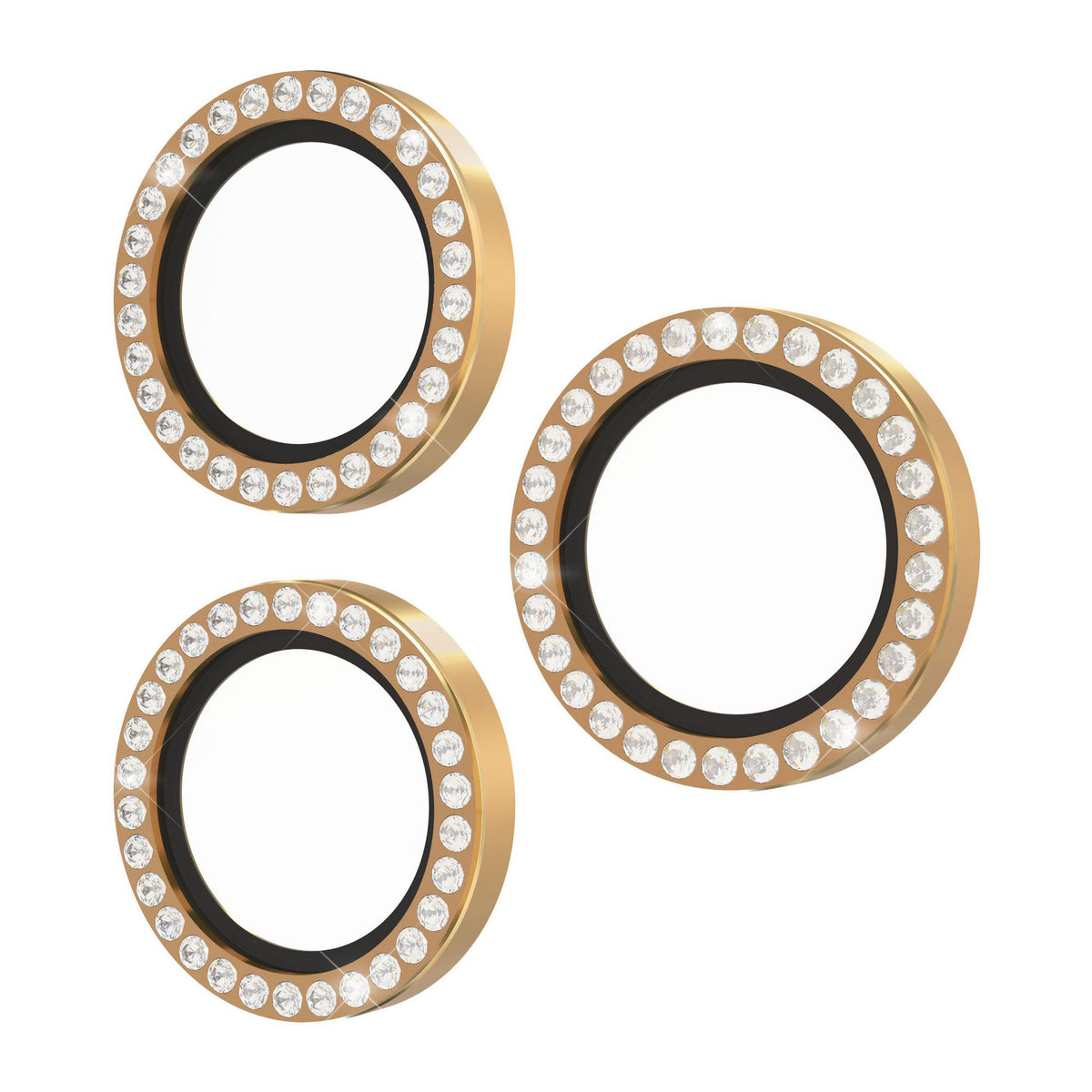 iPhone 18 Pro Max/18 Pro/17 Pro/Pro Max Kate Spade Aluminum Ring Lens Protectors - Set In Stone Gold - 15-14621