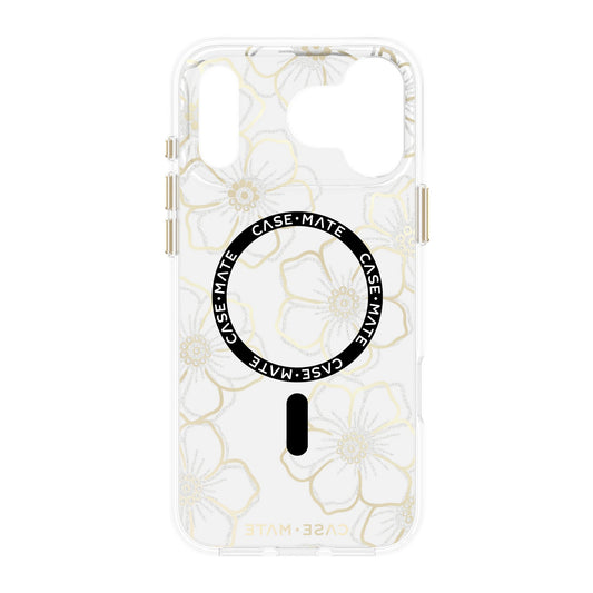 iPhone 17 Pro Max Case-Mate Floral Gems MagSafe Case - Gold - 15-14622