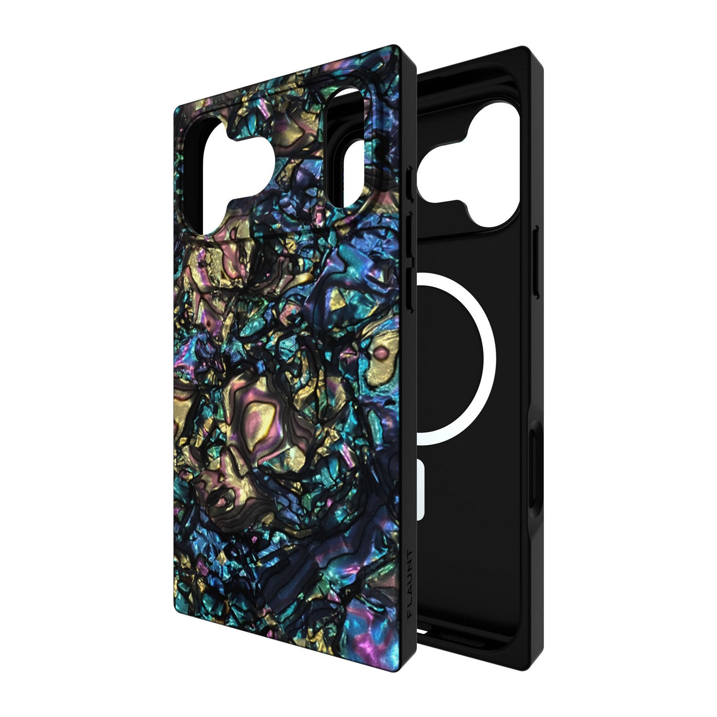 iPhone 17 Pro Max FLAUNT Square MagSafe Case - Abalone Shell - 15-14627
