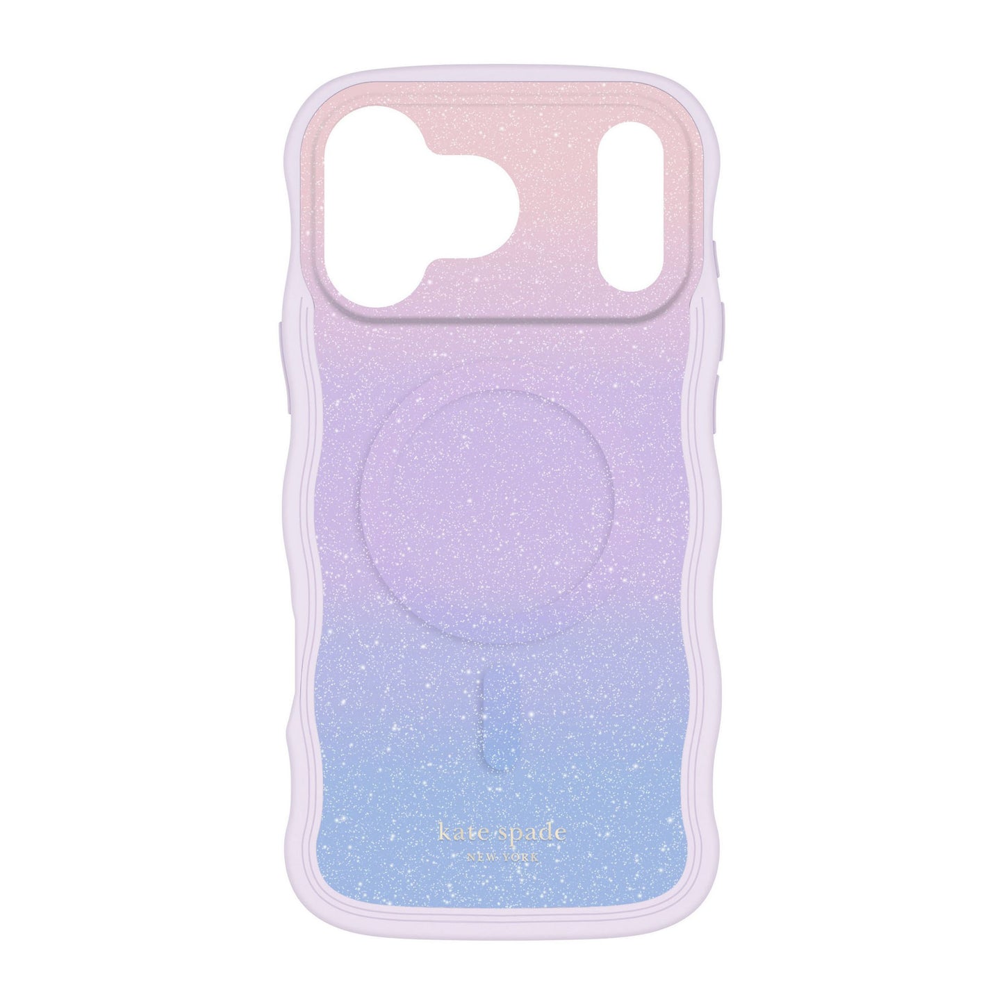 iPhone 17 Pro Max Kate Spade Wavy MagSafe Case - Opal Glitter - 15-14638