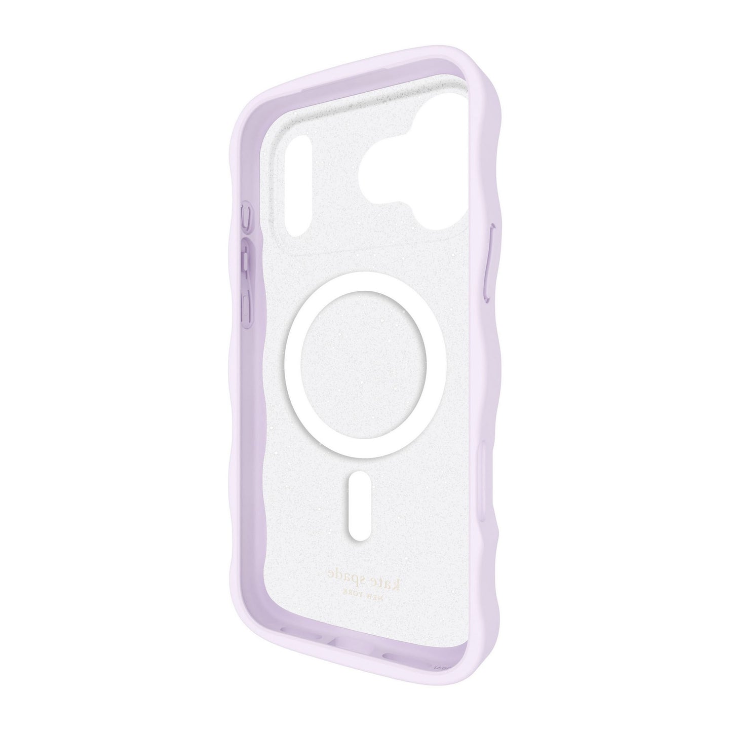 iPhone 17 Pro Max Kate Spade Wavy MagSafe Case - Opal Glitter - 15-14638