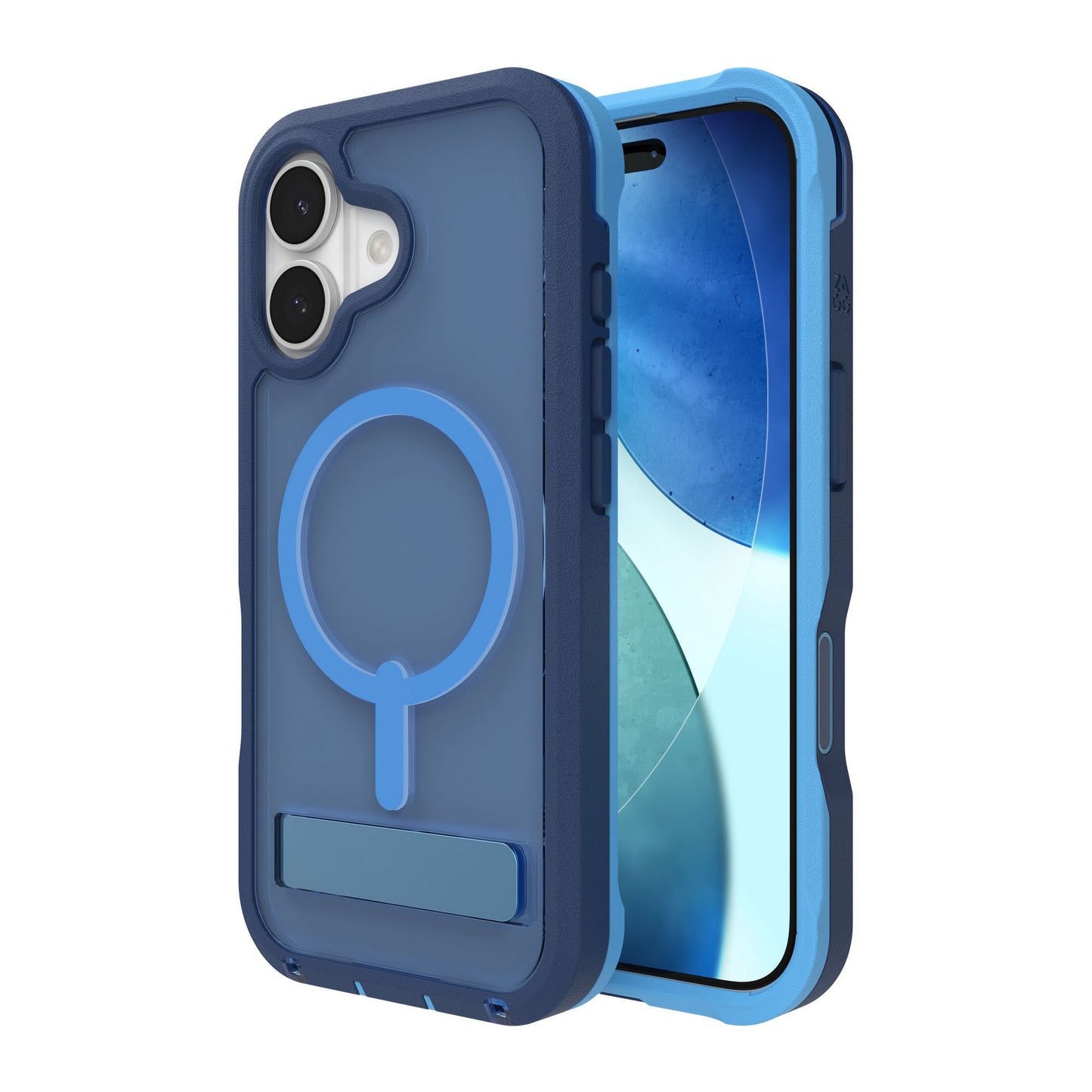 iPhone 17 ZAGG Graphene Rainier Snap Kickstand Case - Cobalt Horizon - 15-14668