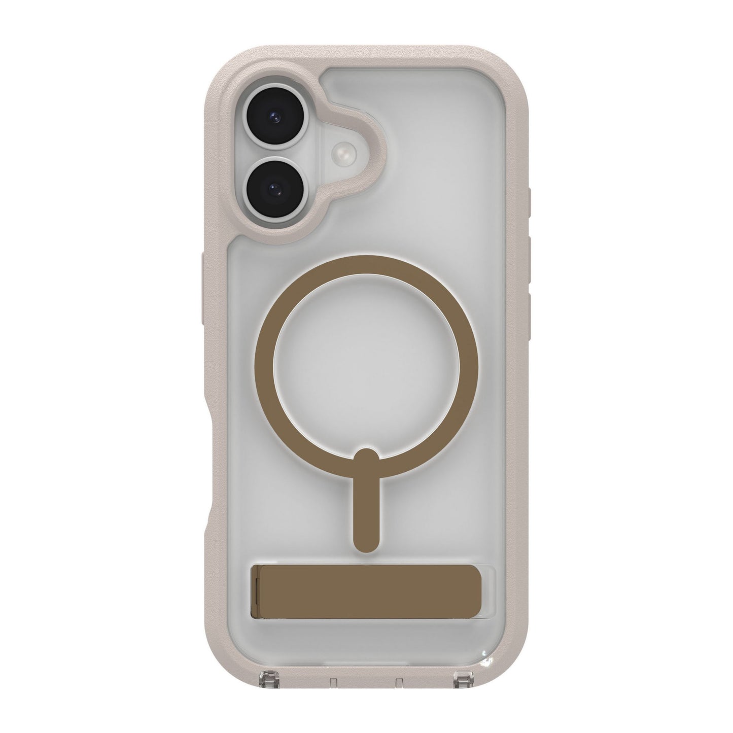iPhone 17 ZAGG Graphene Rainier Snap Kickstand Case - Sandstone - 15-14669