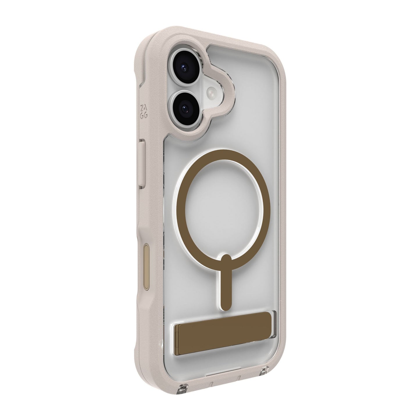 iPhone 17 ZAGG Graphene Rainier Snap Kickstand Case - Sandstone - 15-14669