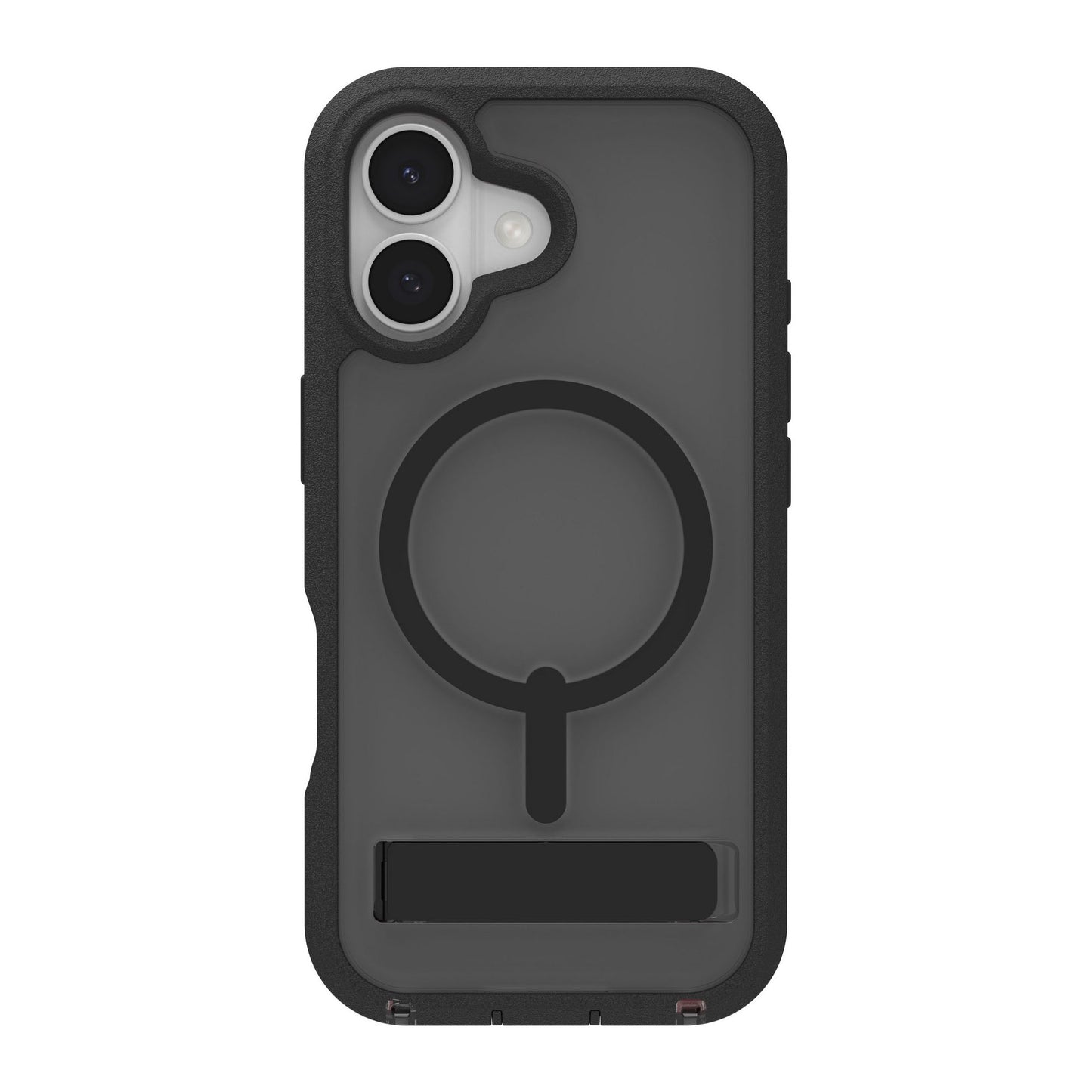 iPhone 17 ZAGG Graphene Rainier Snap Kickstand Case - Smoke Black - 15-14670
