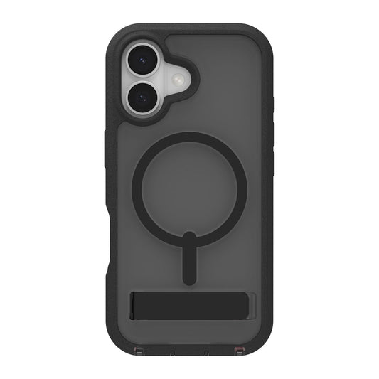 iPhone 17 ZAGG Graphene Rainier Snap Kickstand Case - Smoke Black - 15-14670