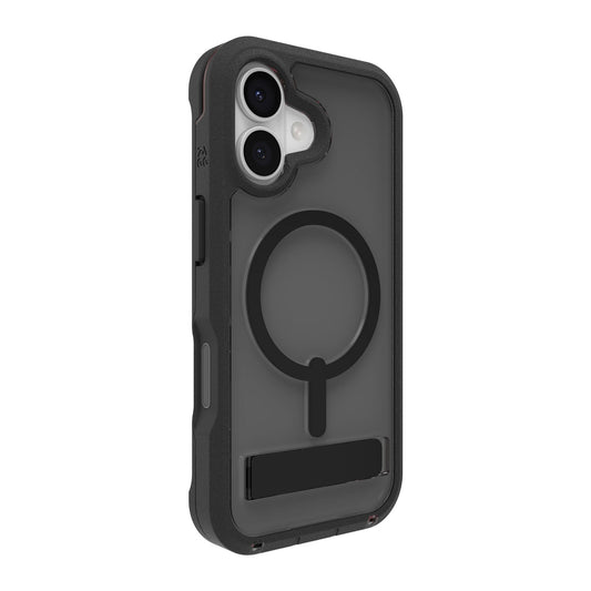 iPhone 17 ZAGG Graphene Rainier Snap Kickstand Case - Smoke Black - 15-14670