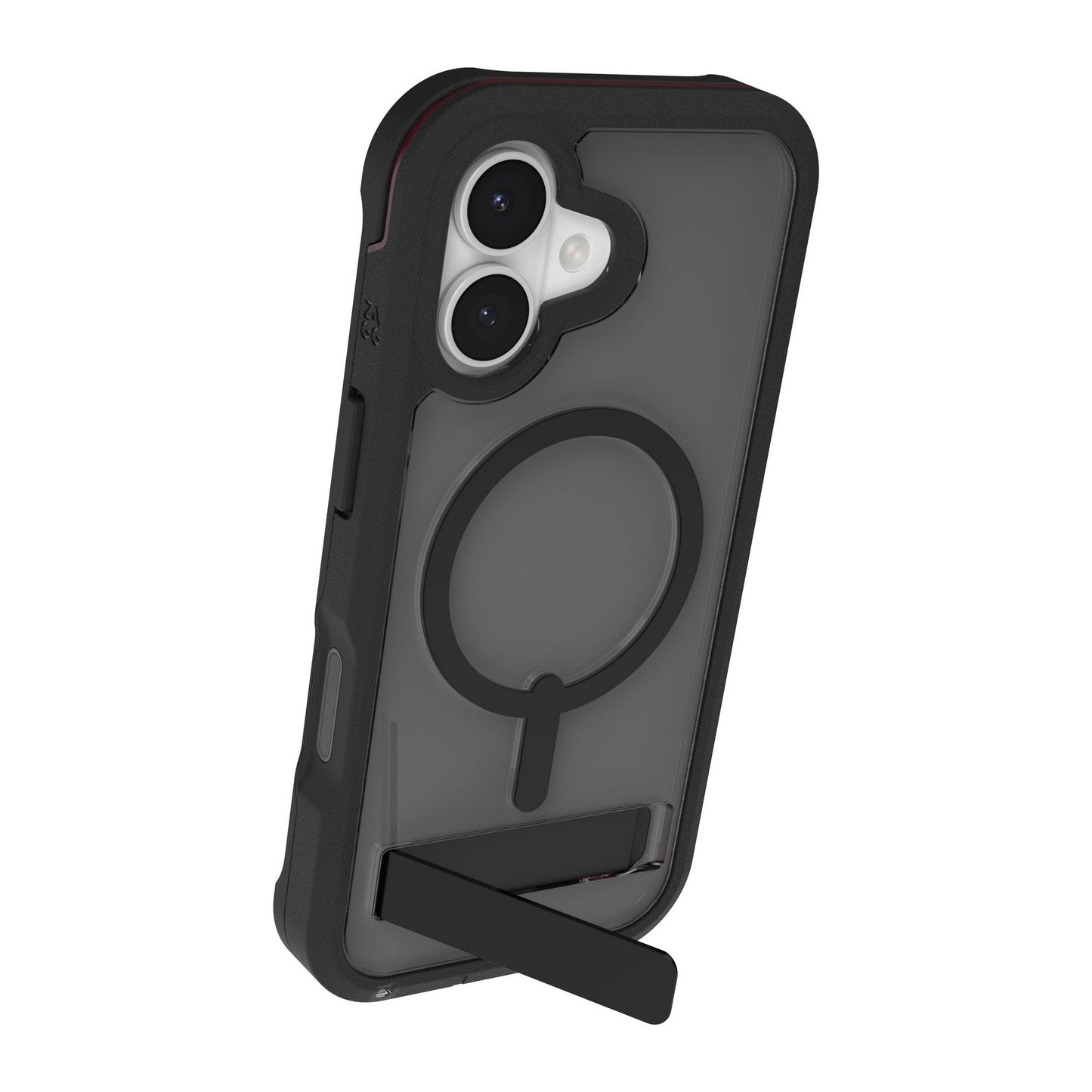 iPhone 17 ZAGG Graphene Rainier Snap Kickstand Case - Smoke Black - 15-14670