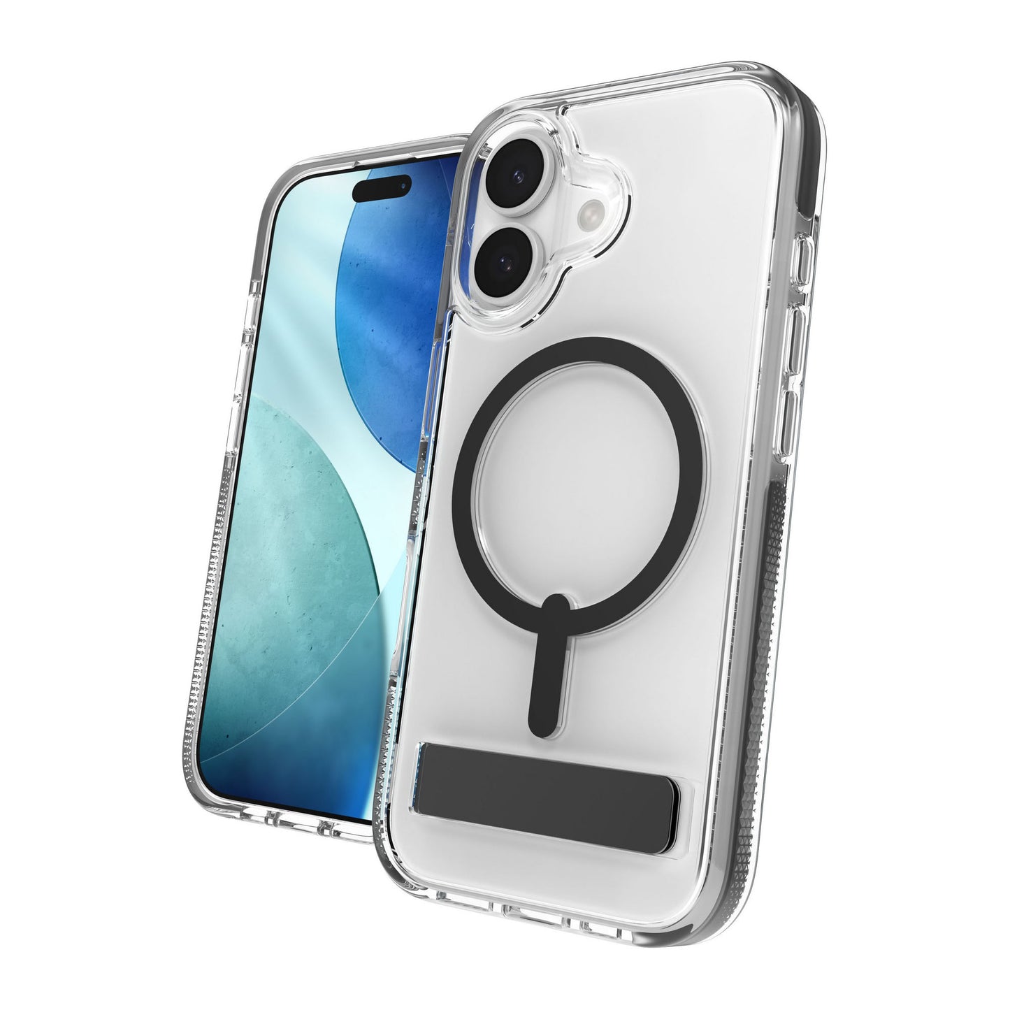 iPhone 17 ZAGG Graphene Santa Cruz Snap Kickstand Case - Black - 15-14671