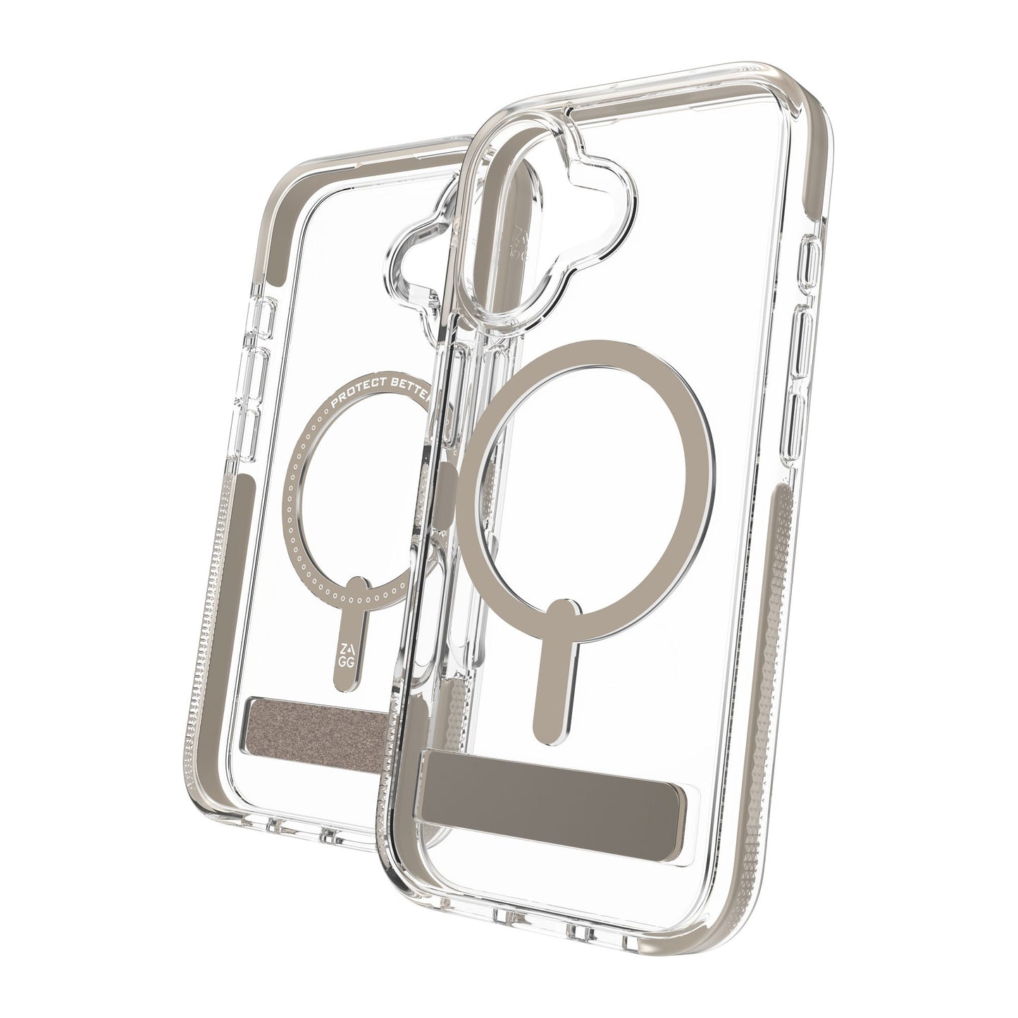 iPhone 17 ZAGG Graphene Santa Cruz Snap Kickstand Case - Titanium - 15-14672