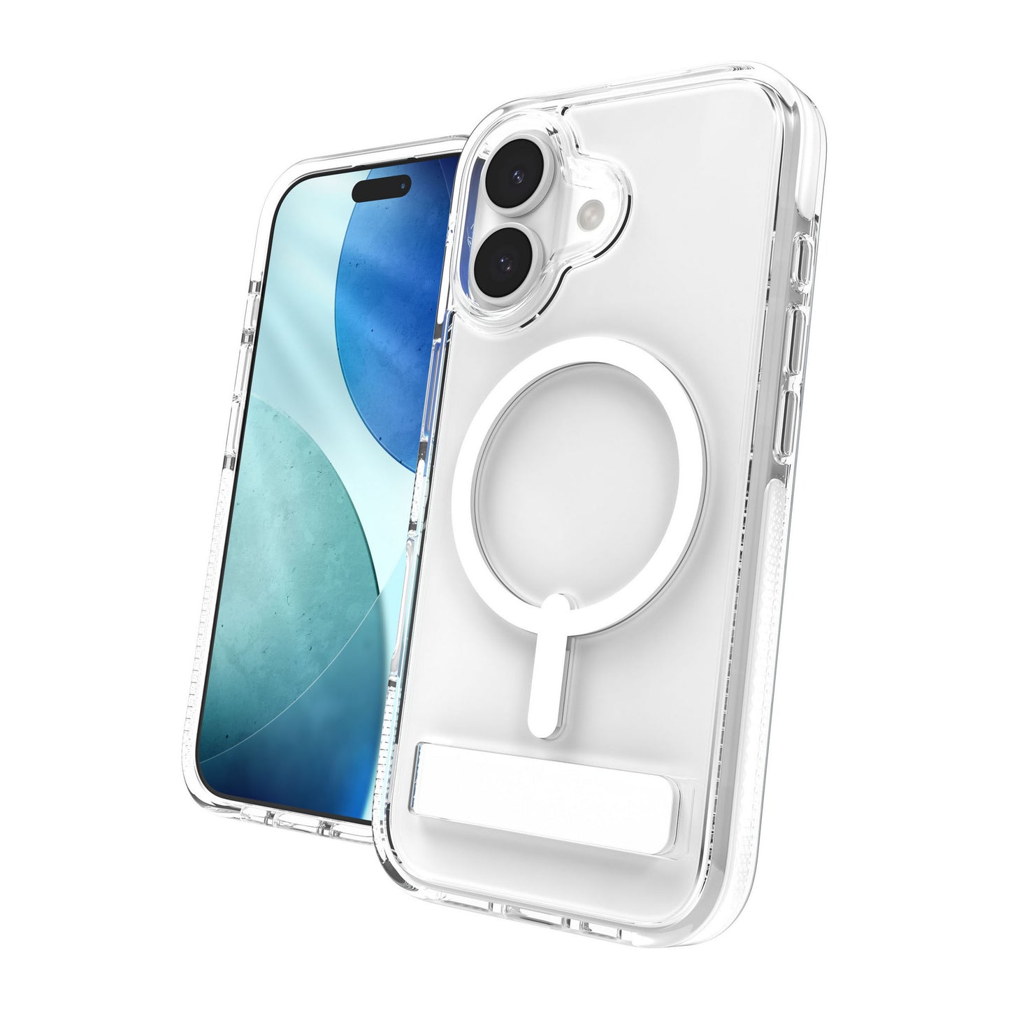 iPhone 17 ZAGG Graphene Santa Cruz Snap Kickstand Case - White - 15-14673