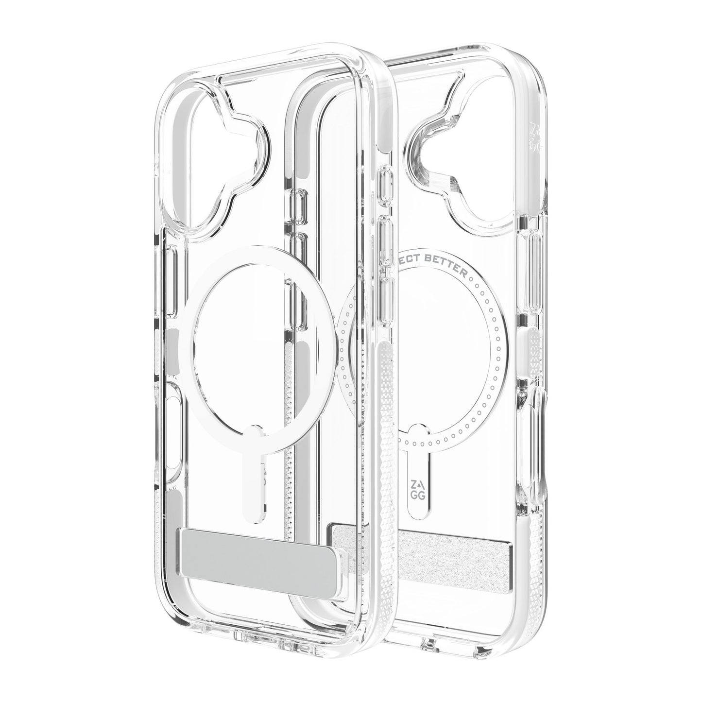 iPhone 17 ZAGG Graphene Santa Cruz Snap Kickstand Case - White - 15-14673