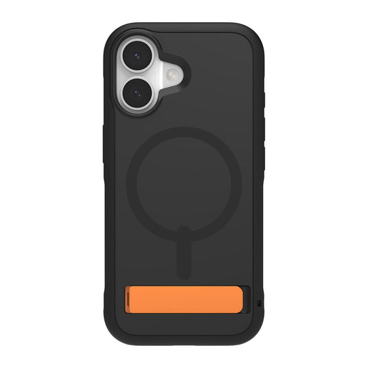 iPhone 17 ZAGG Graphene Sedona Snap Kickstand Case - Flood Black/Orange - 15-14678