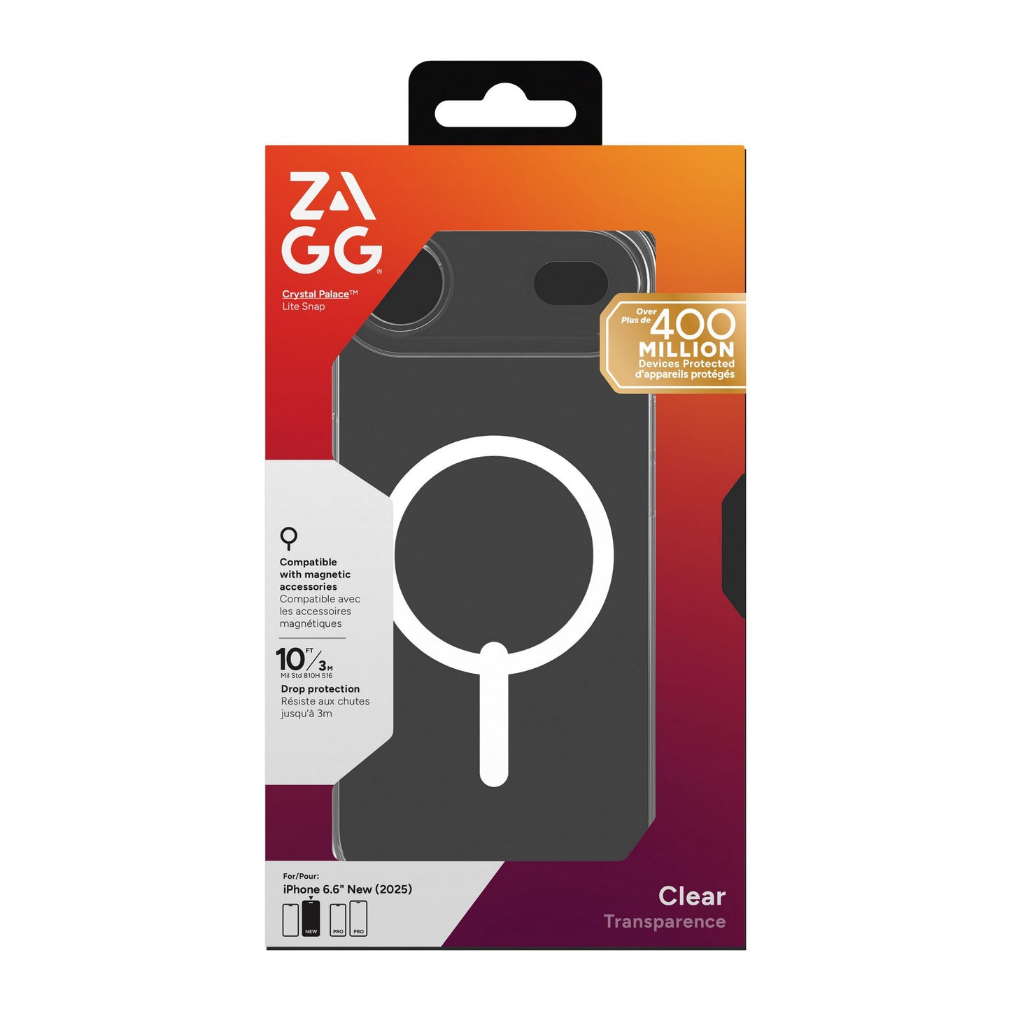 iPhone Air ZAGG Graphene Crystal Palace Lite Snap Case - Clear - 15-14680