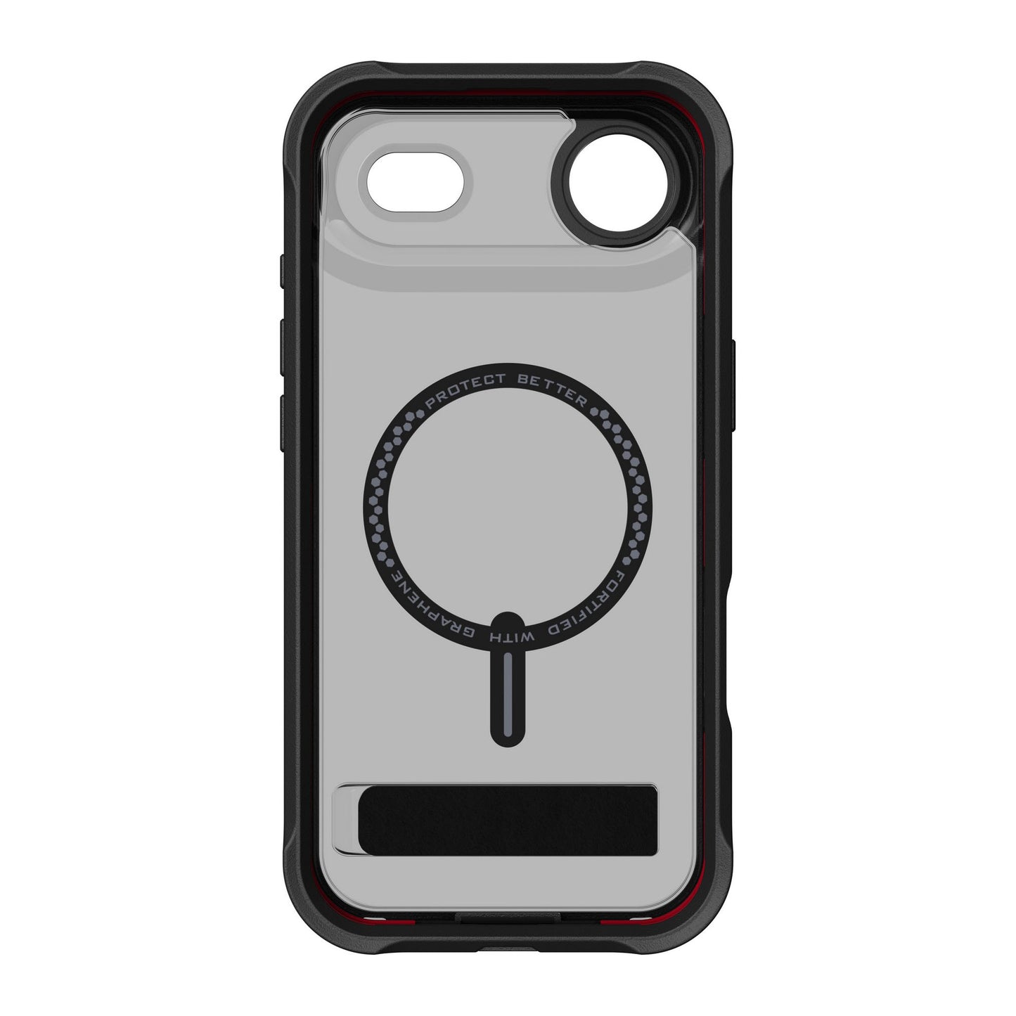 iPhone Air ZAGG Graphene Rainier Snap Kickstand Case - Smoke Black - 15-14691