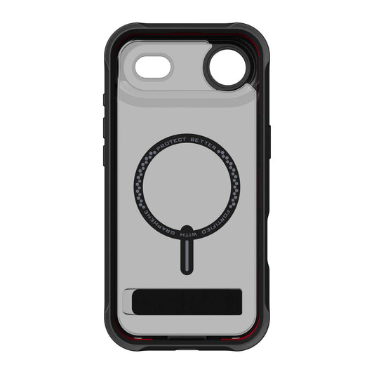 iPhone Air ZAGG Graphene Rainier Snap Kickstand Case - Smoke Black - 15-14691