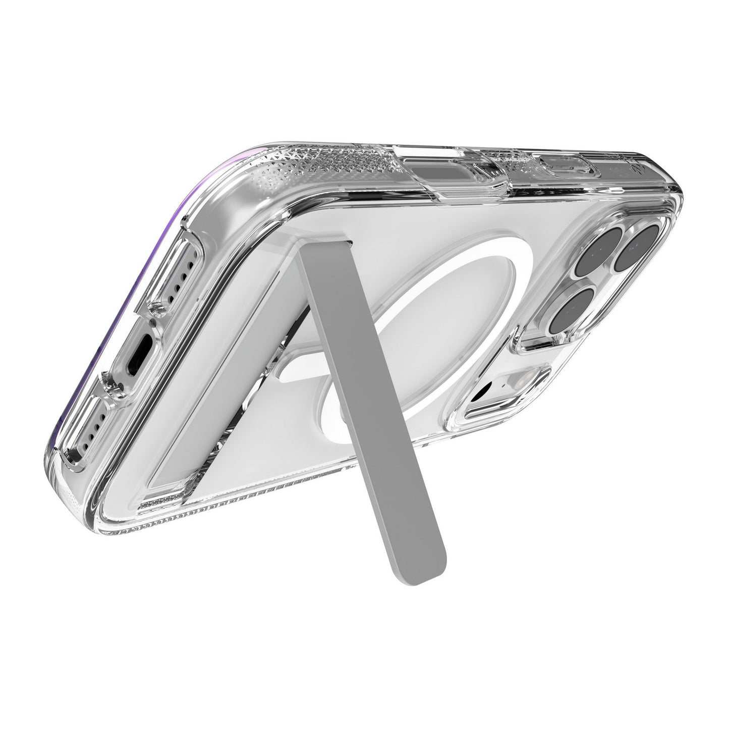 iPhone 17 Pro ZAGG Graphene Crystal Palace Snap Kickstand Case - Clear - 15-14700