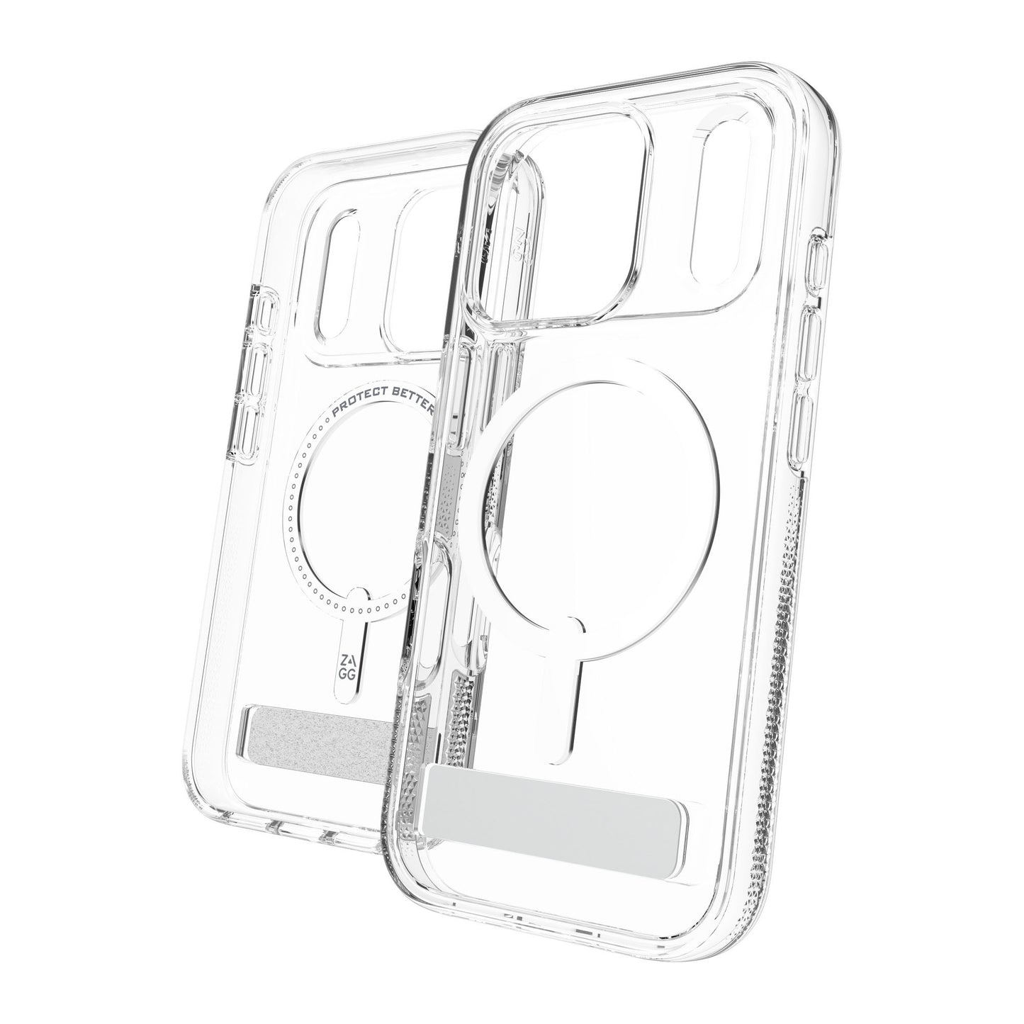 iPhone 17 Pro ZAGG Graphene Crystal Palace Snap Kickstand Case - Clear - 15-14700
