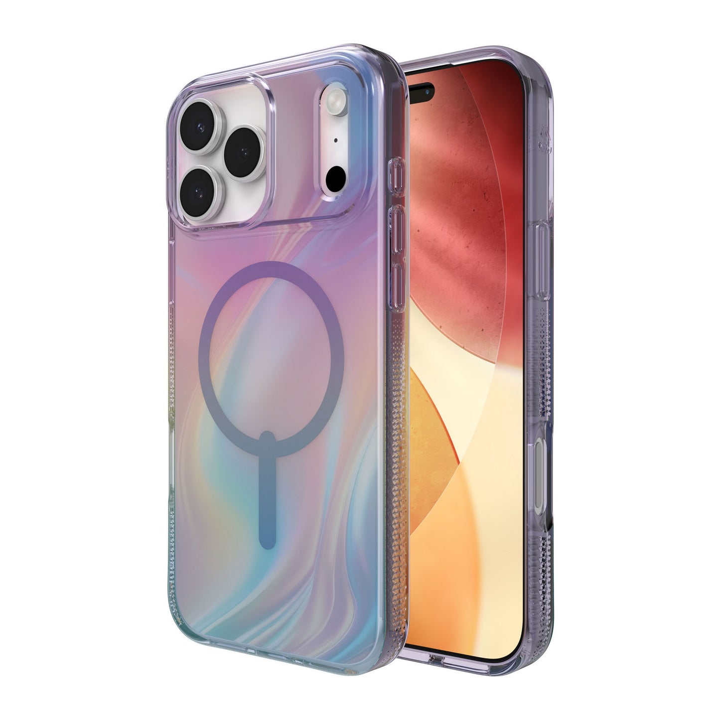 iPhone 17 Pro Max ZAGG Graphene Milan Snap Case - Iridescent Lights - 15-14703