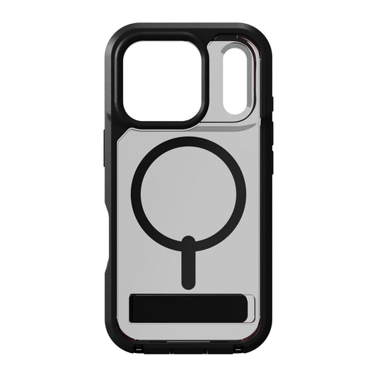 iPhone 17 Pro ZAGG Graphene Rainier Snap Kickstand Case - Smoke Black - 15-14708