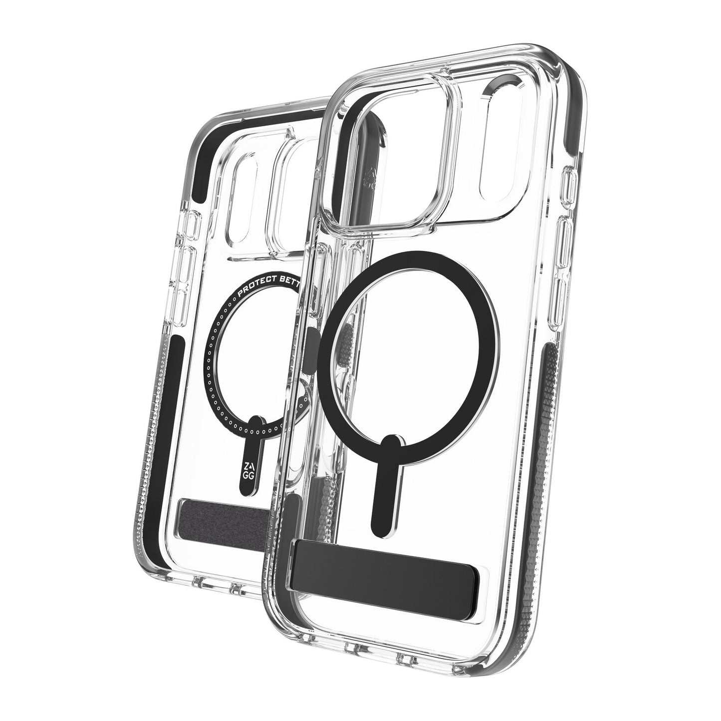 iPhone 17 Pro ZAGG Graphene Santa Cruz Snap Kickstand Case - Black - 15-14709