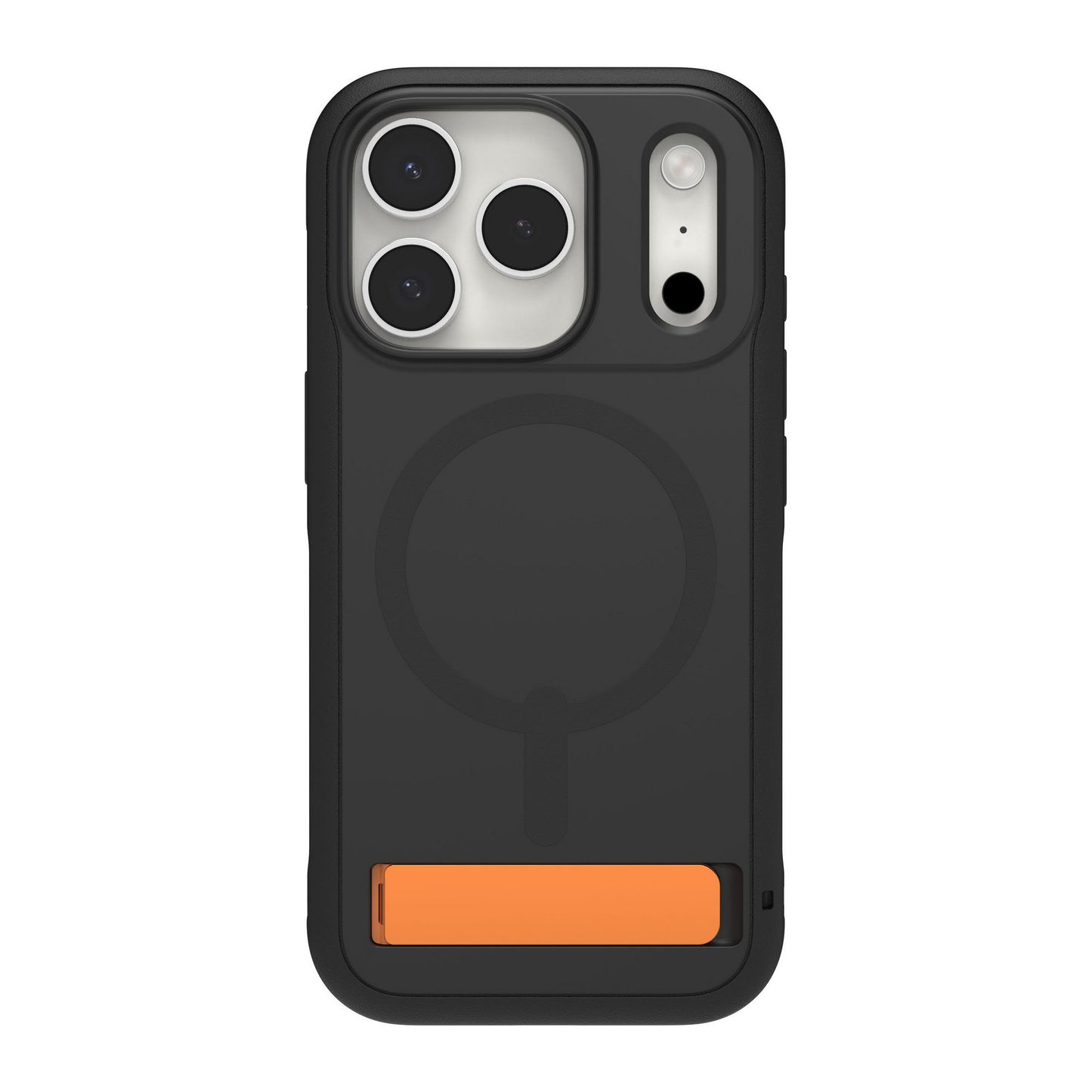 iPhone 17 Pro ZAGG Graphene Sedona Snap Kickstand Case - Flood Black/Orange - 15-14714
