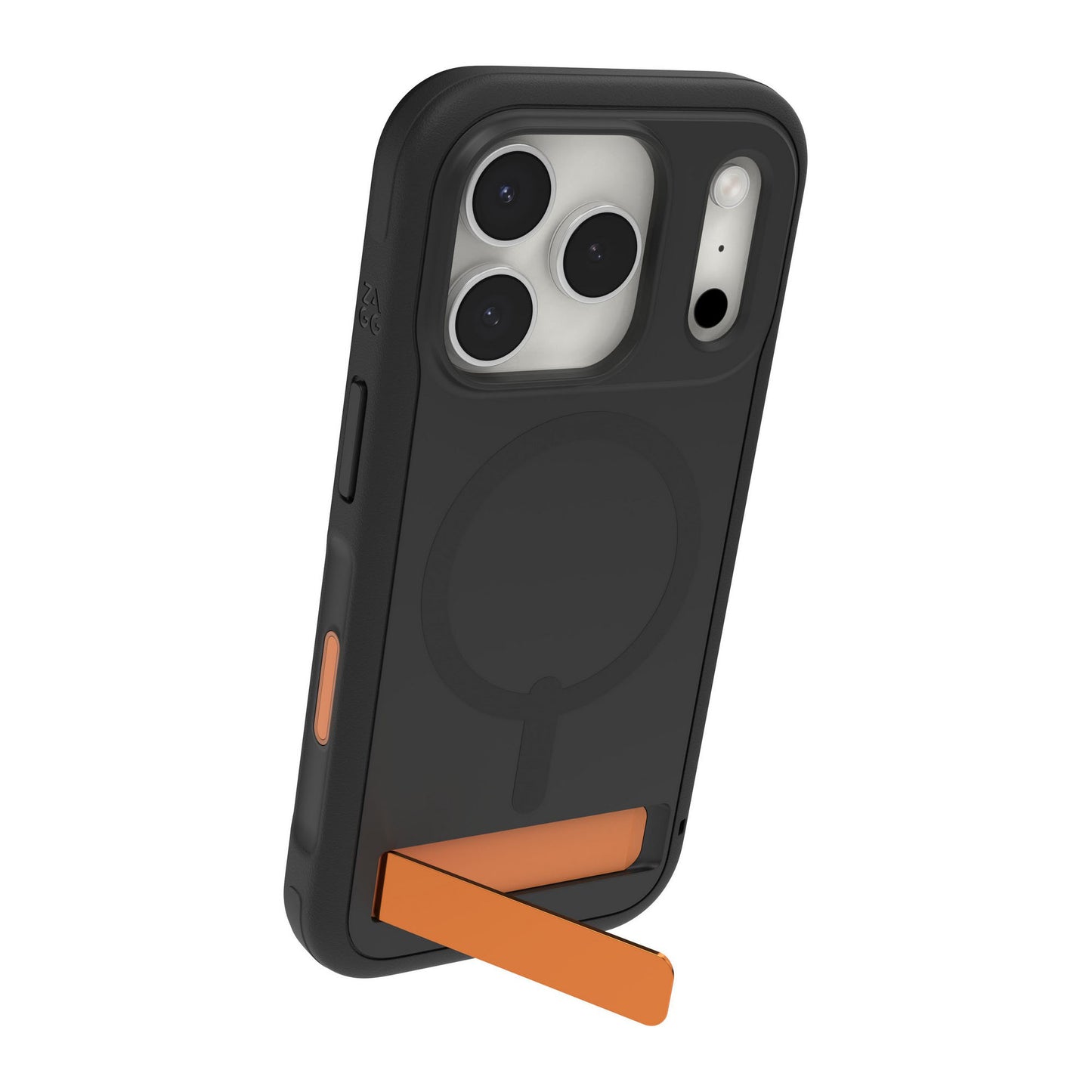 iPhone 17 Pro ZAGG Graphene Sedona Snap Kickstand Case - Flood Black/Orange - 15-14714