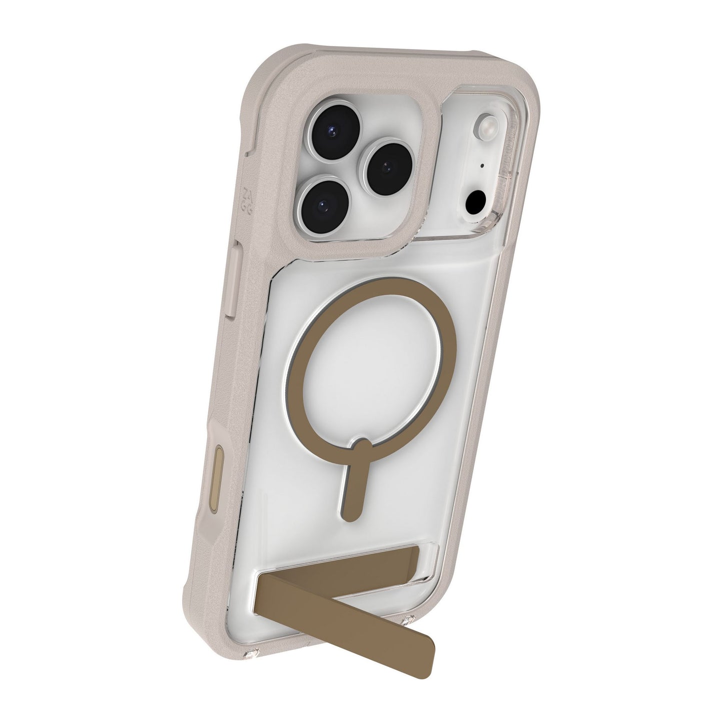 iPhone 17 Pro Max ZAGG Graphene Rainier Snap Kickstand Case - Sandstone - 15-14724