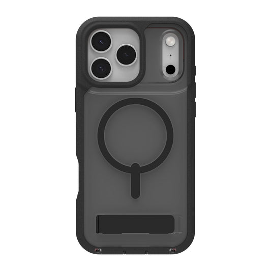 iPhone 17 Pro Max ZAGG Graphene Rainier Snap Kickstand Case - Smoke Black - 15-14725