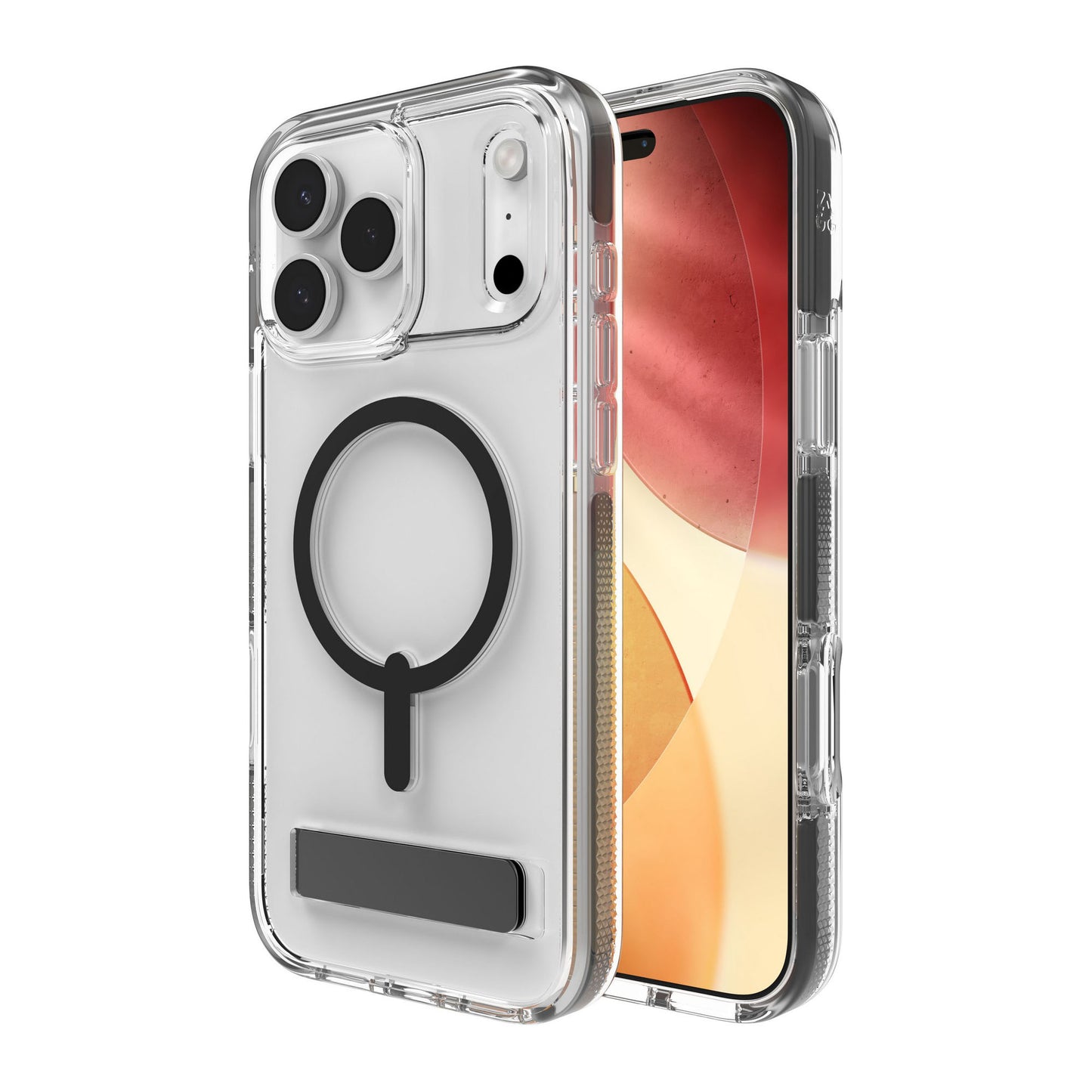 iPhone 17 Pro Max ZAGG Graphene Santa Cruz Snap Kickstand Case - Black - 15-14726