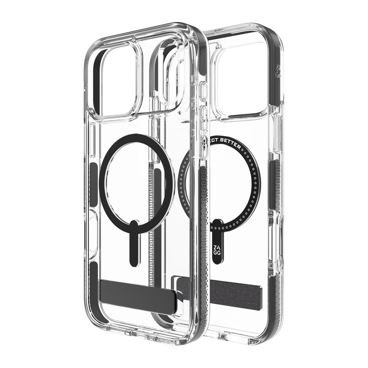 iPhone 17 Pro Max ZAGG Graphene Santa Cruz Snap Kickstand Case - Black - 15-14726