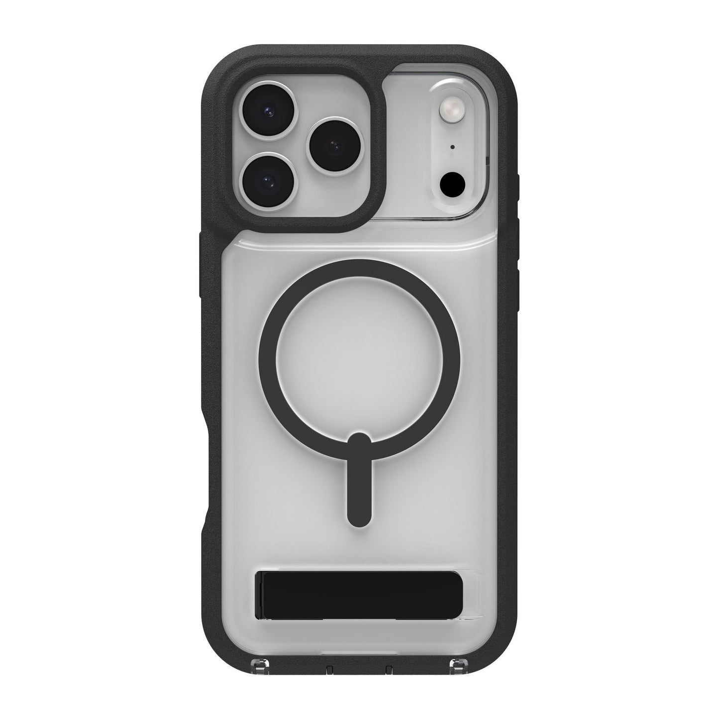 iPhone 17 Pro Max ZAGG Graphene Rainier Snap Kickstand Case -  Clear/Black - 15-14729