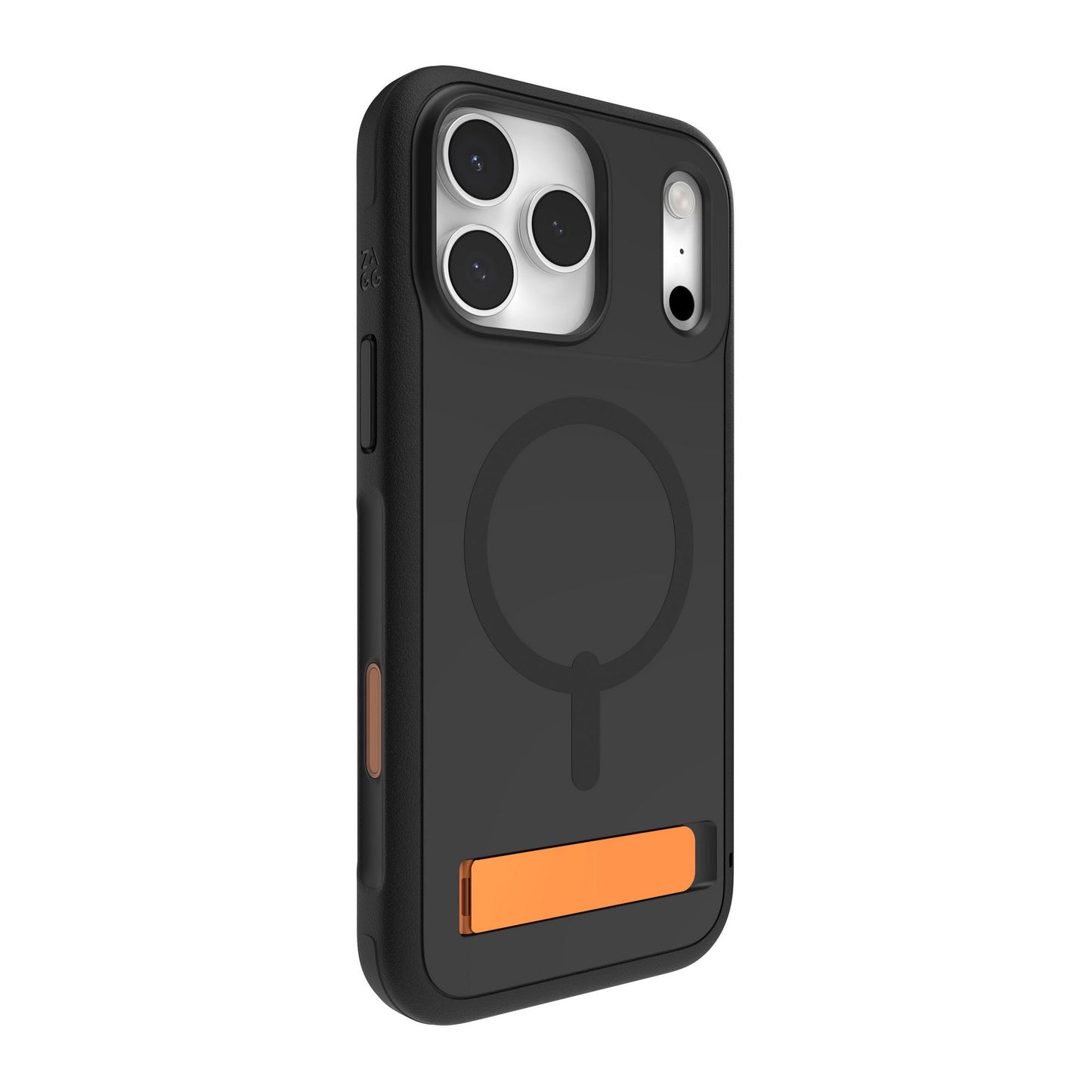 iPhone 17 Pro Max ZAGG Graphene Sedona Snap Kickstand Case - Flood Black/Orange - 15-14731