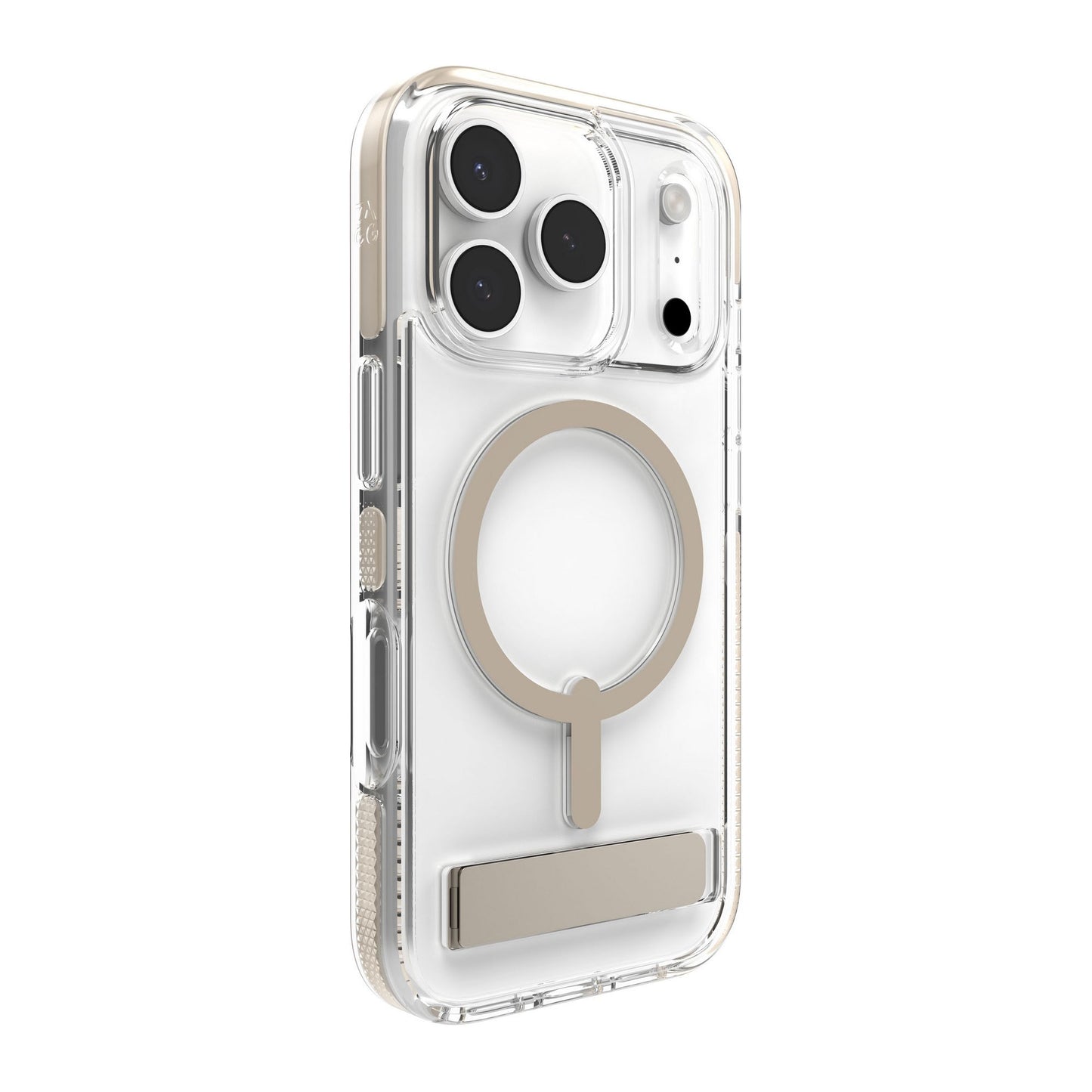 iPhone 17 Pro ZAGG Graphene Santa Cruz Snap Kickstand Case - Titanium - 15-14747
