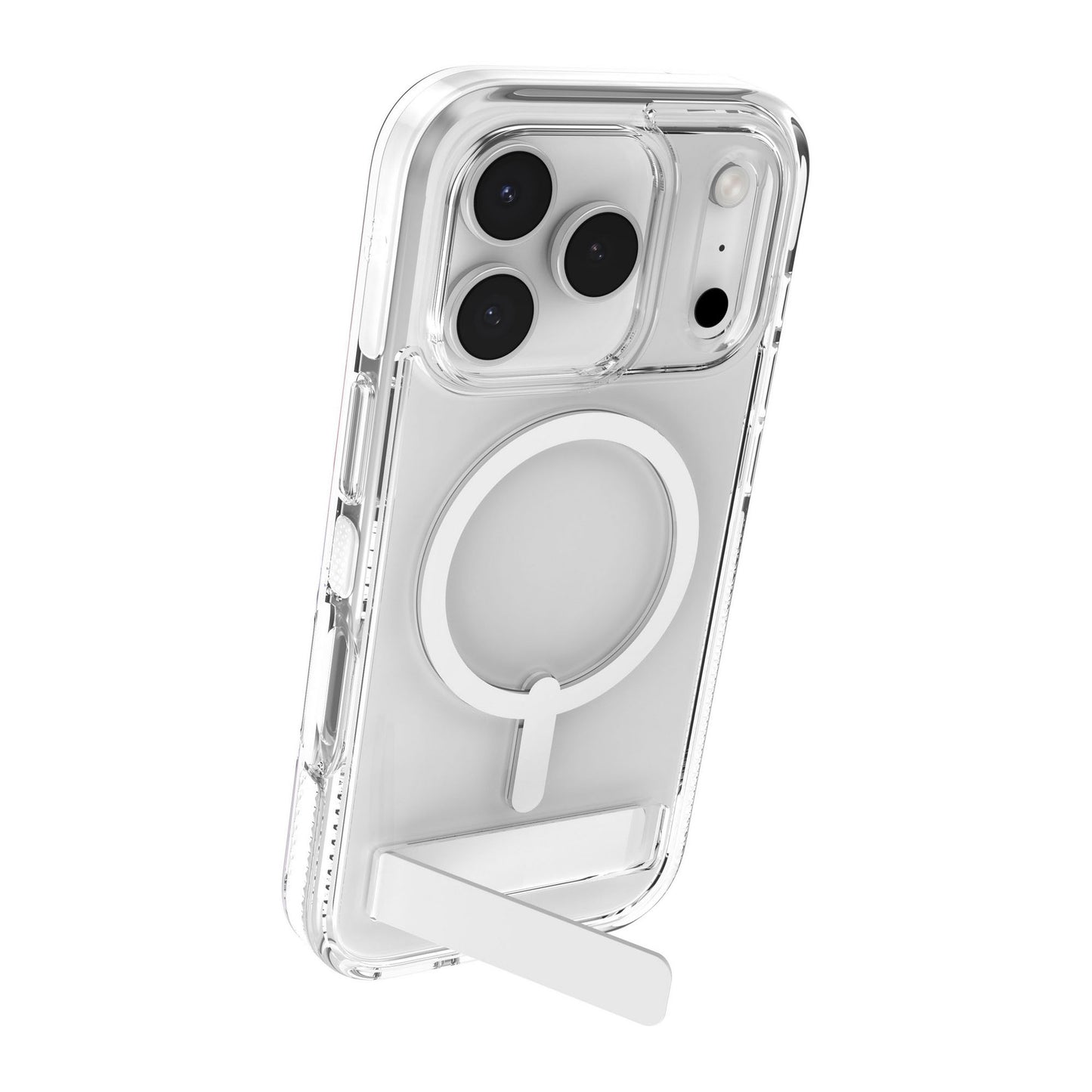 iPhone 17 Pro ZAGG Graphene Santa Cruz Snap Kickstand Case - White - 15-14748
