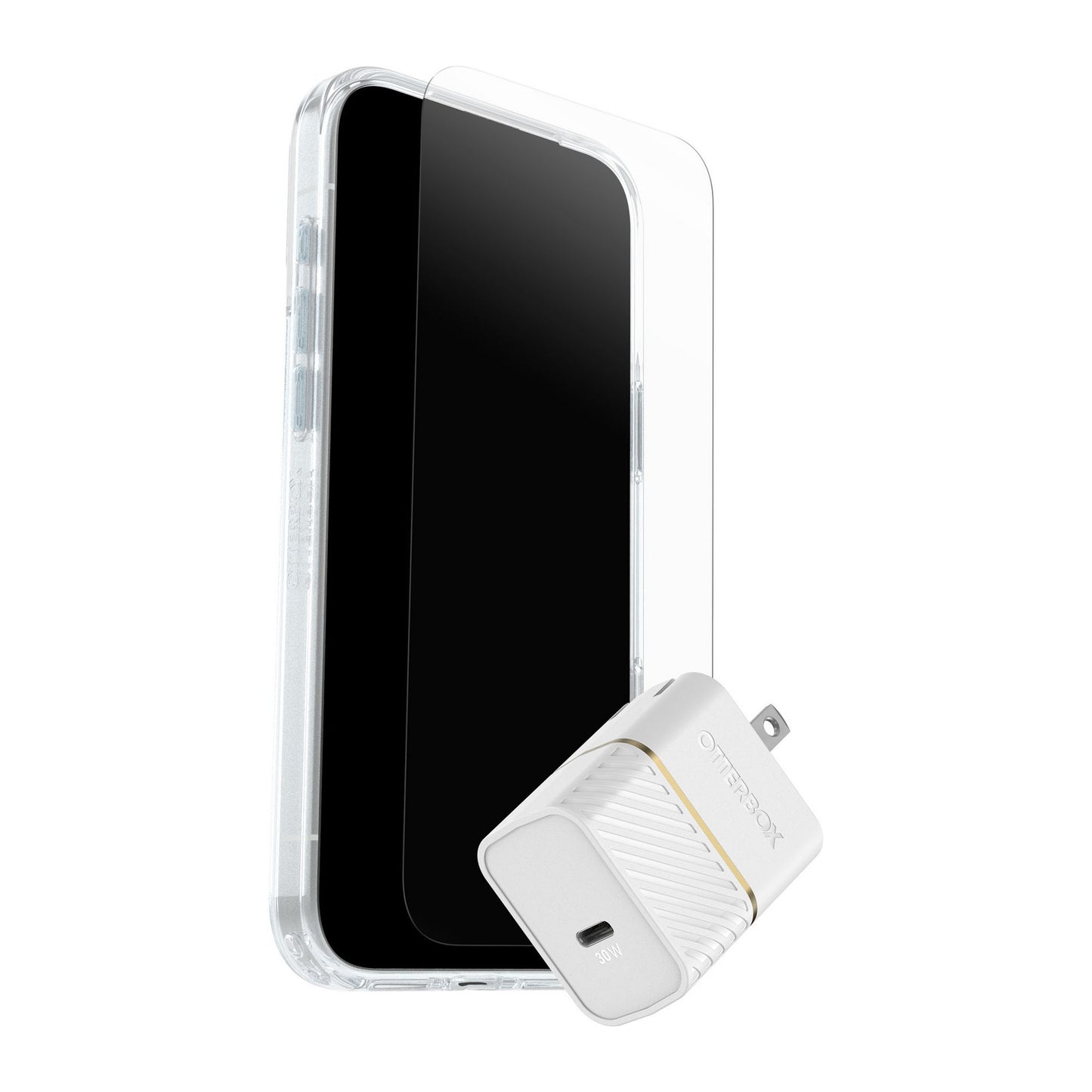 iPhone 17 Pro Max Otterbox Symmetry w/Magsafe - Protection + Power Kit Bundle - Clear - 15-14868