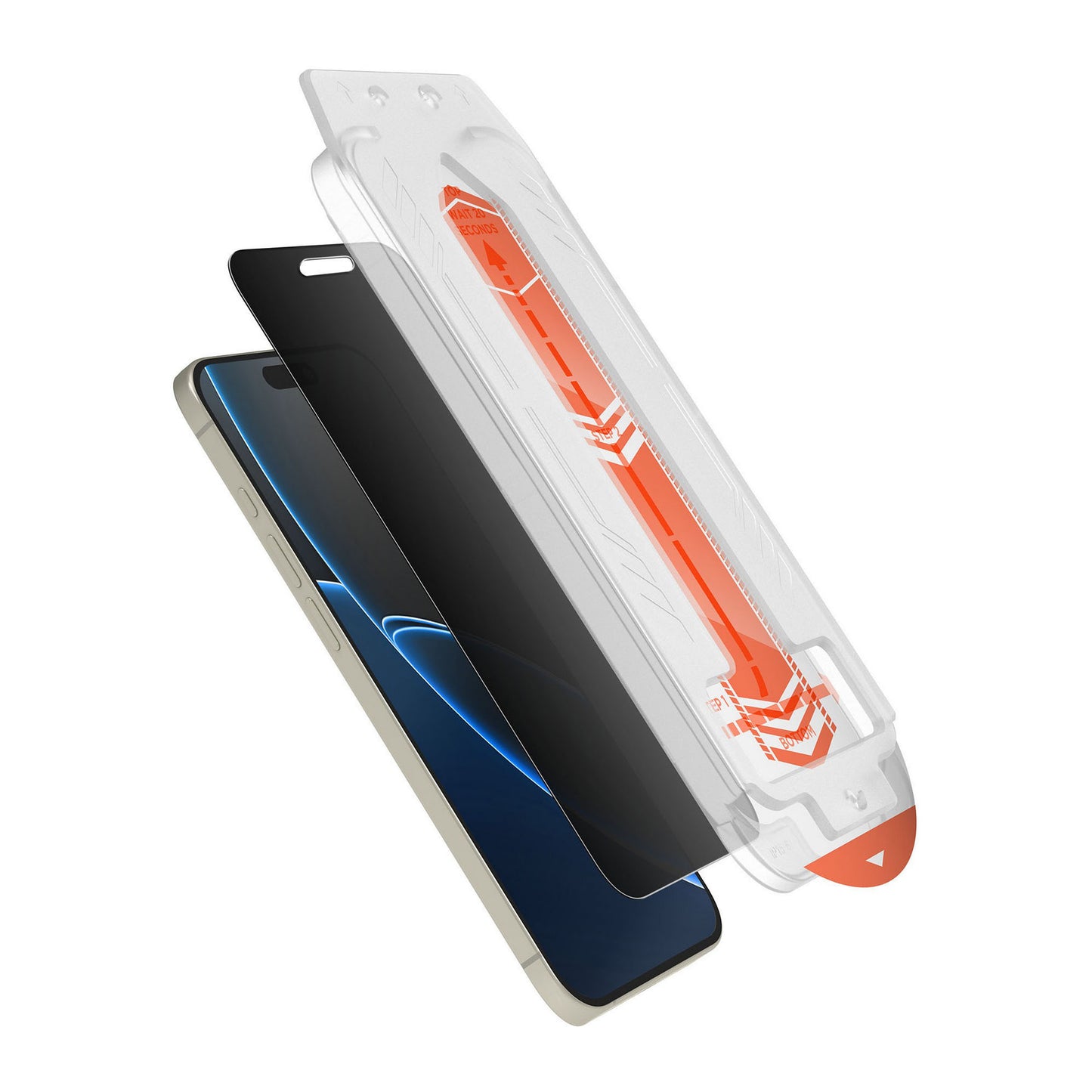 iPhone Air HyperGear 4-way Privacy Glass Screen Protector w/Dust-Free Install Tray - 15-14886