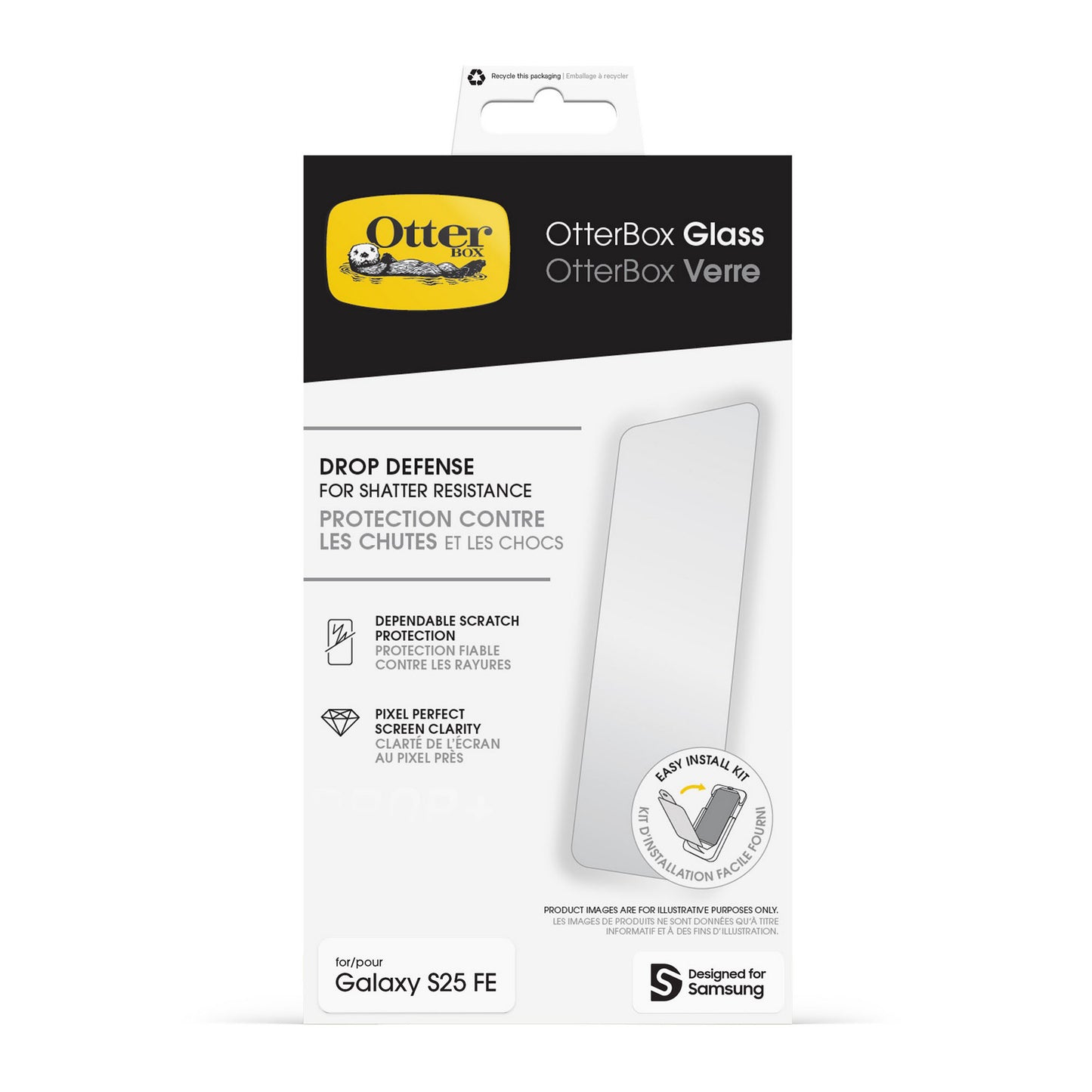 Samsung Galaxy S25 FE Otterbox Glass Screen Protector - 15-14943