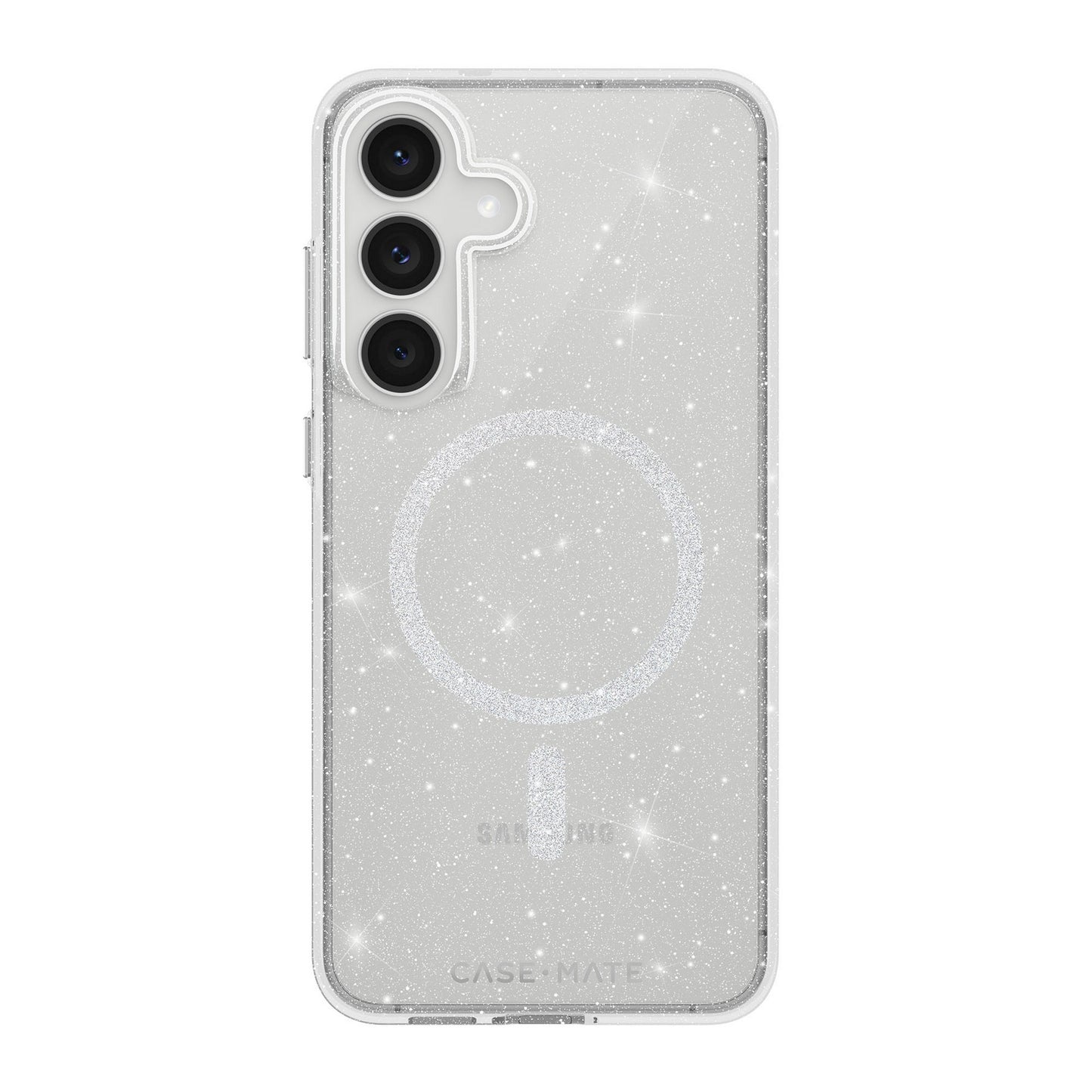 Samsung Galaxy S25 FE Case-Mate Sheer Twinkle Case w/Magnets - Silver - 15-14952