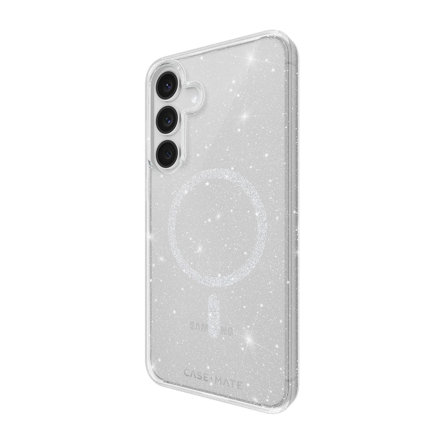 Samsung Galaxy S25 FE Case-Mate Sheer Twinkle Case w/Magnets - Silver - 15-14952