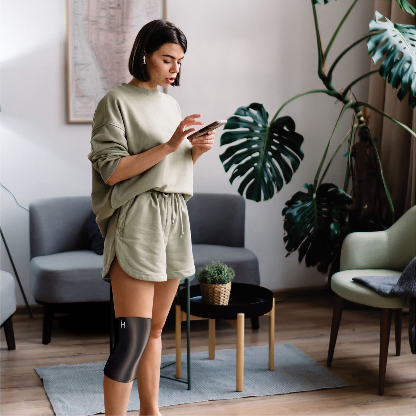 Homedics Gel Compression Sleeve - Knee - 15-14959