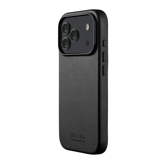 iPhone 17 Pro Mujjo Full Leather w/MagSafe Case - Black - 15-15003