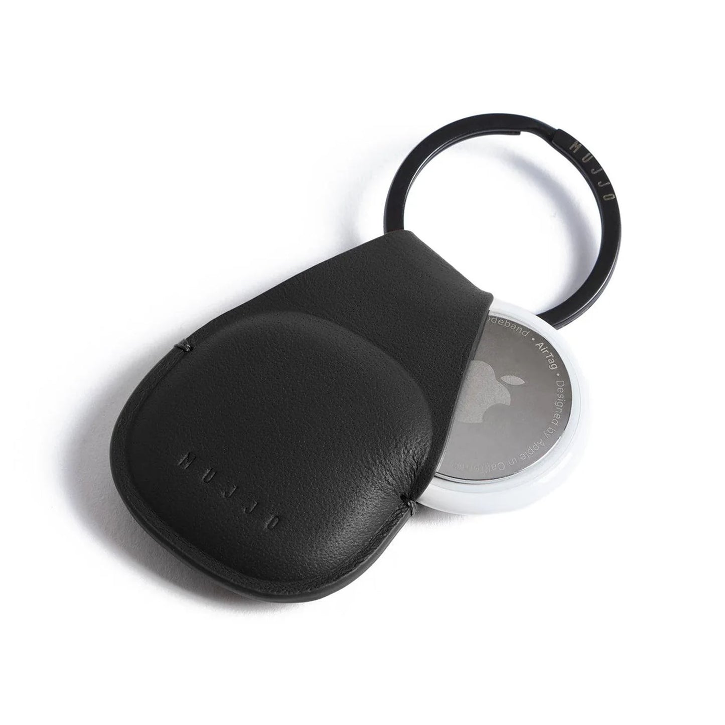 Apple Airtag Mujjo Airtag Leather Keychain - Black - 15-15012