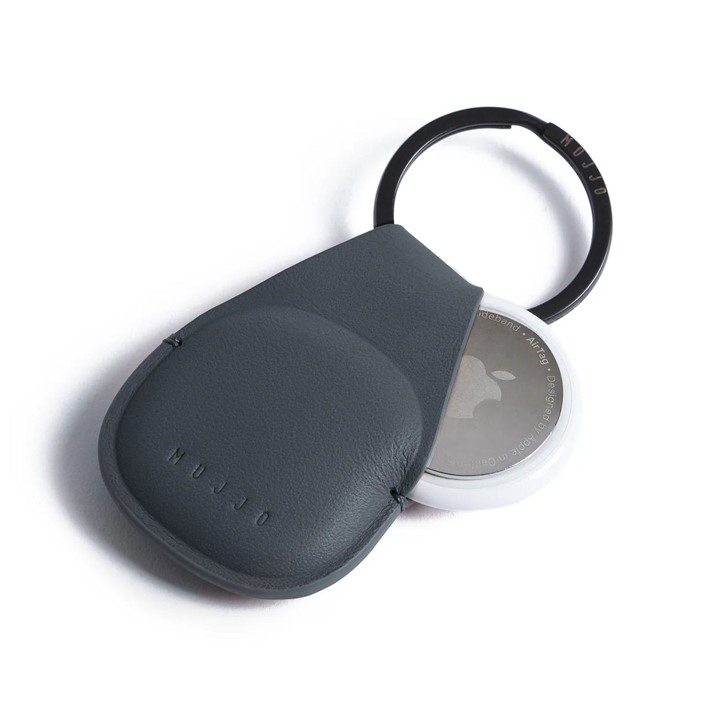 Apple Airtag Mujjo Airtag Leather Keychain - Basalt - 15-15013